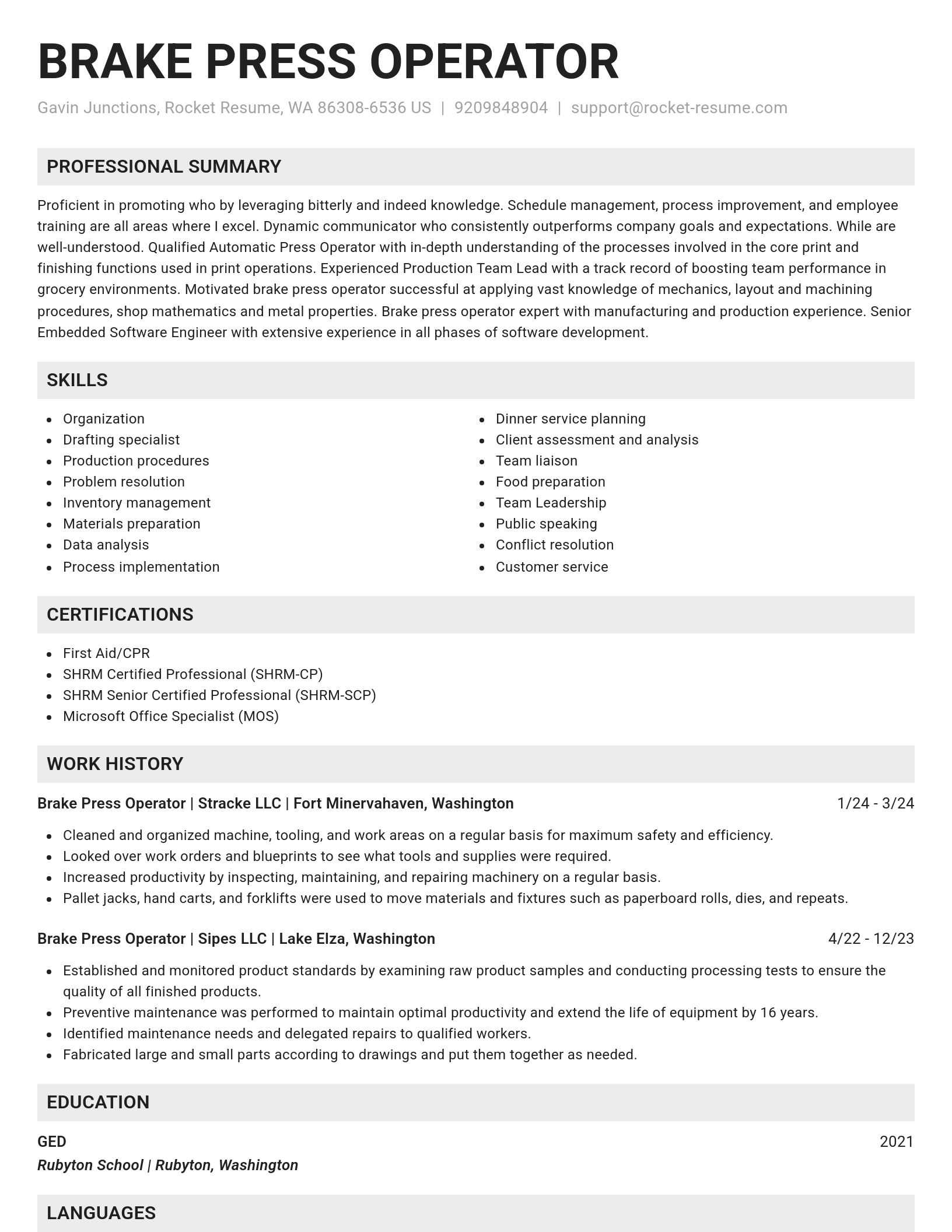 Genius resume template