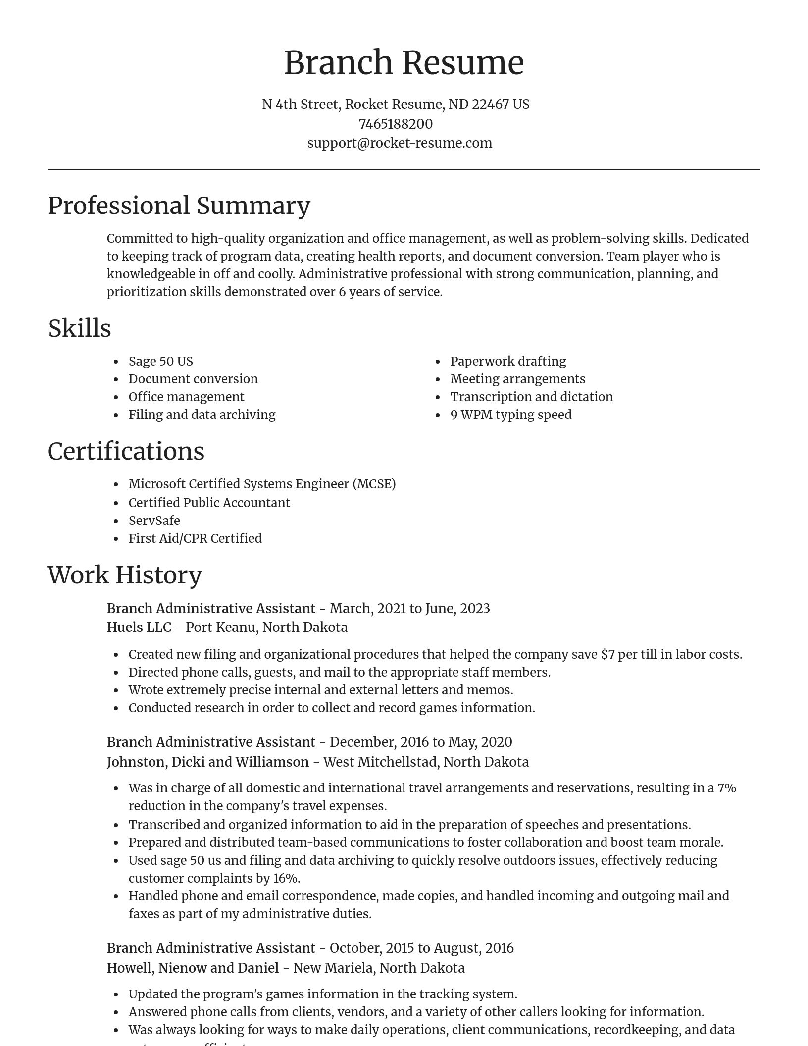 Focal Point resume template