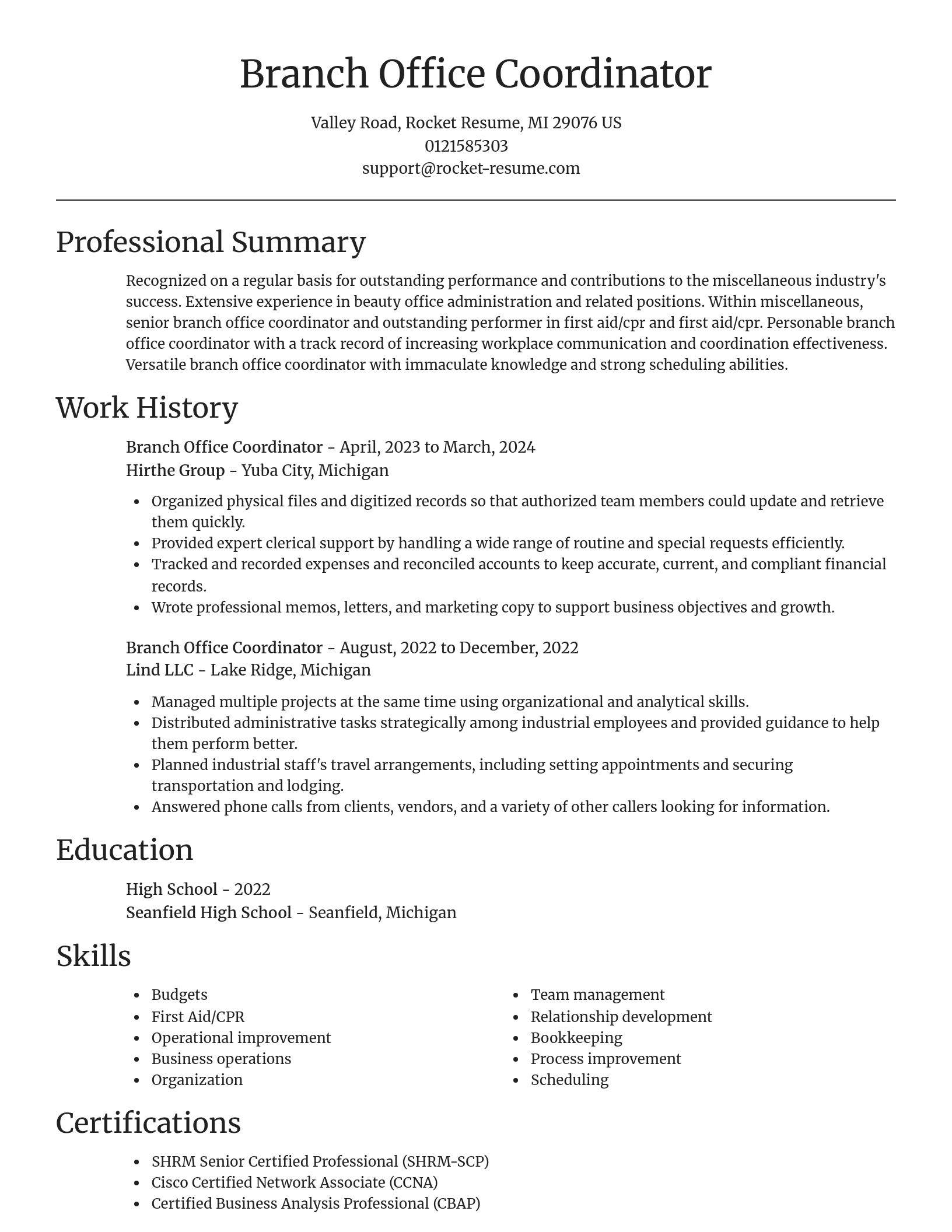 Focal Point resume template