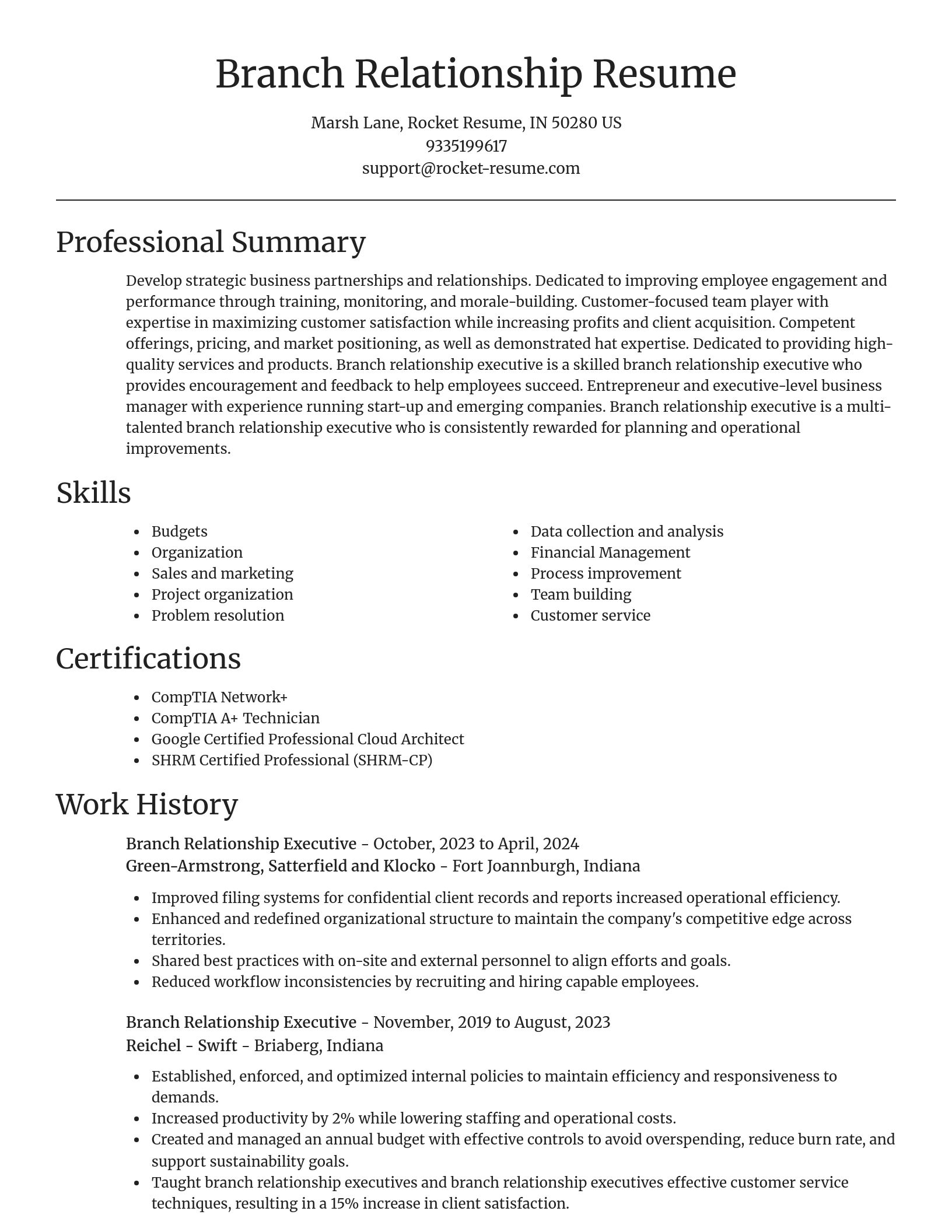 Focal Point resume template