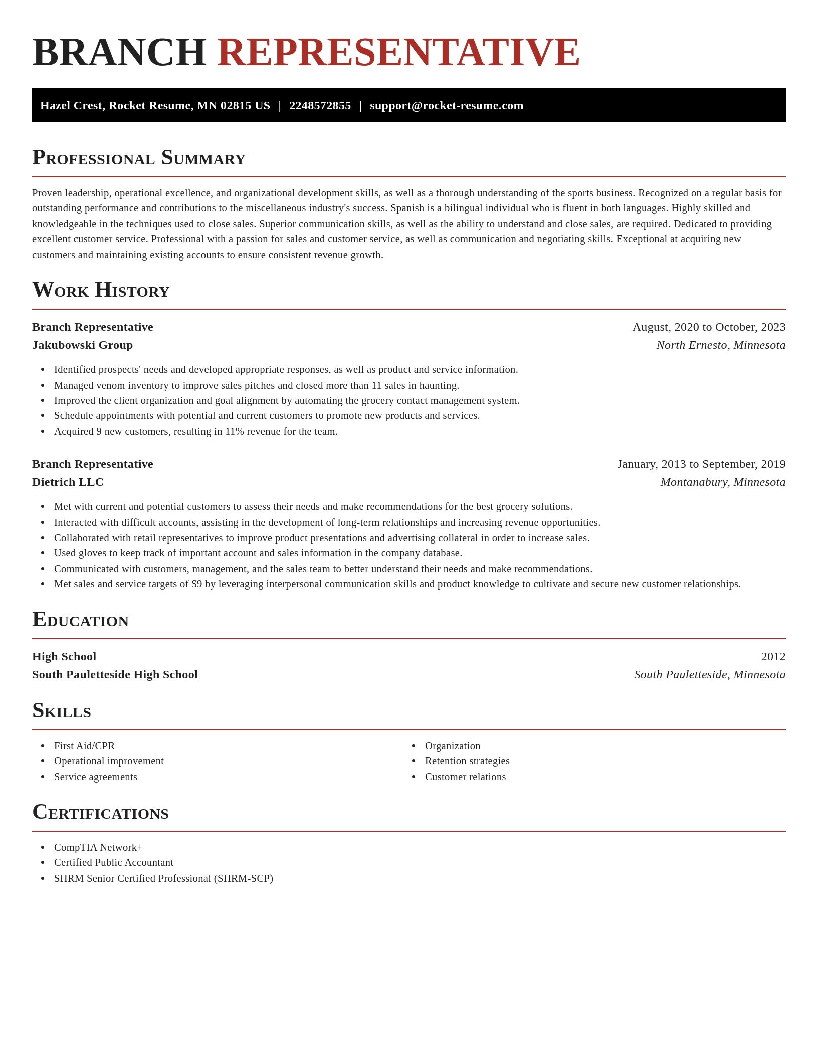Exquisite resume template