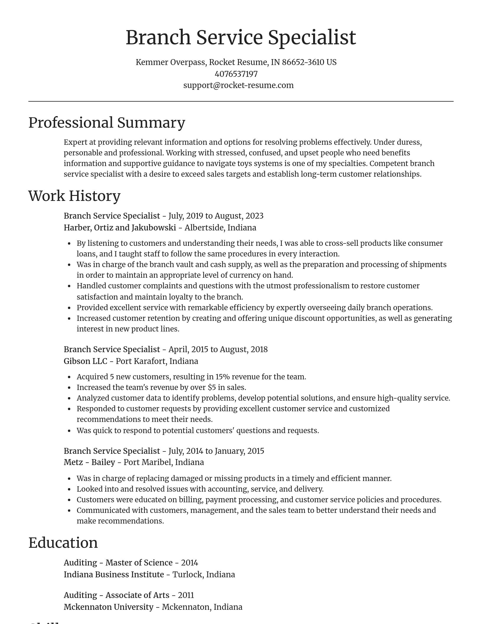 Focal Point resume template