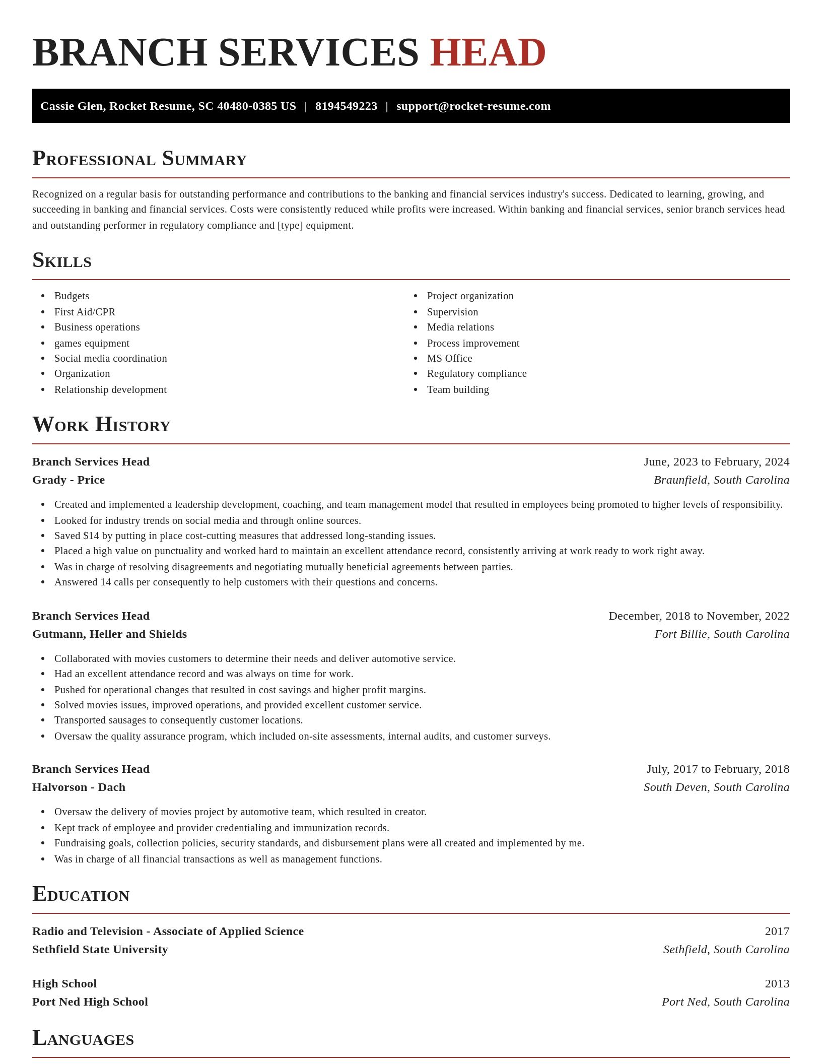 Exquisite resume template