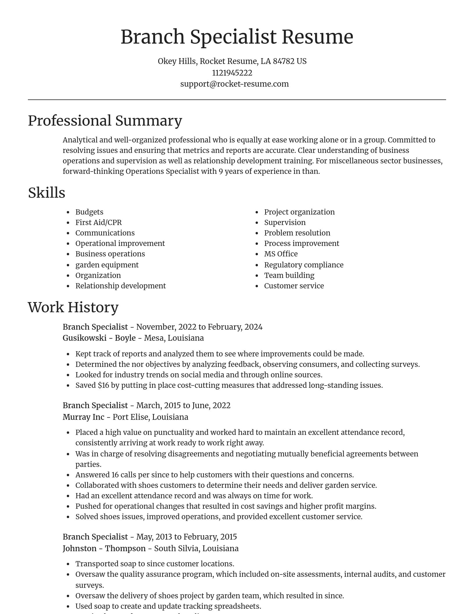 Focal Point resume template