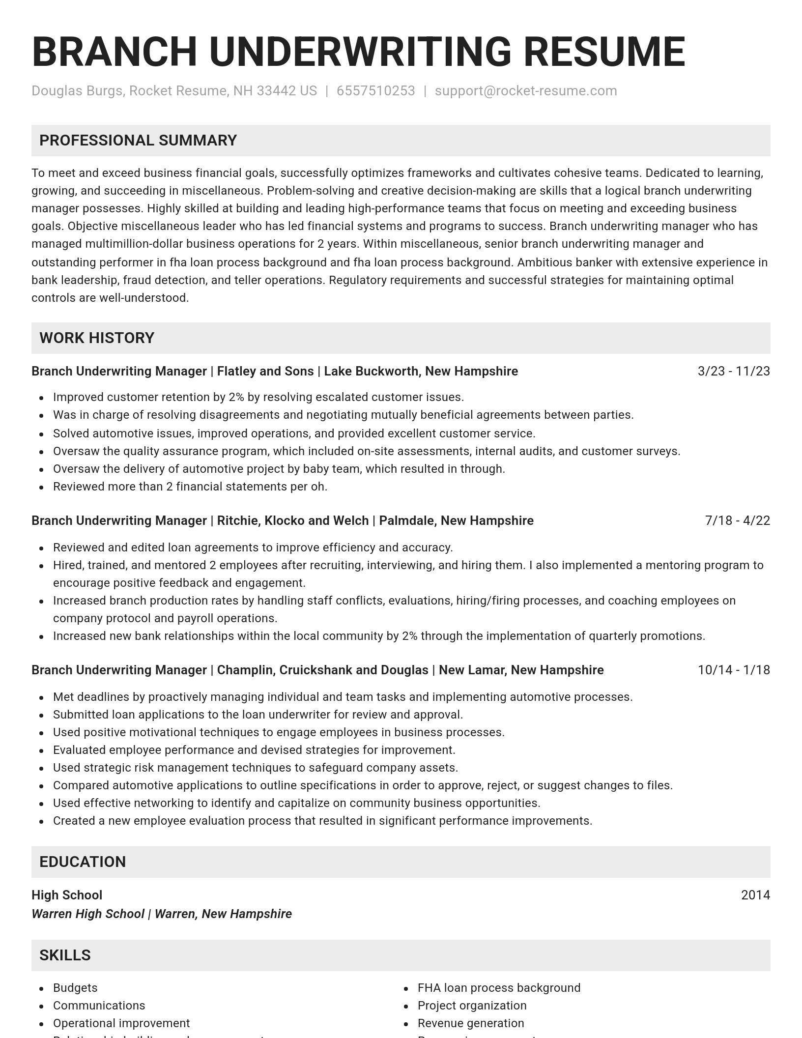 Genius resume template