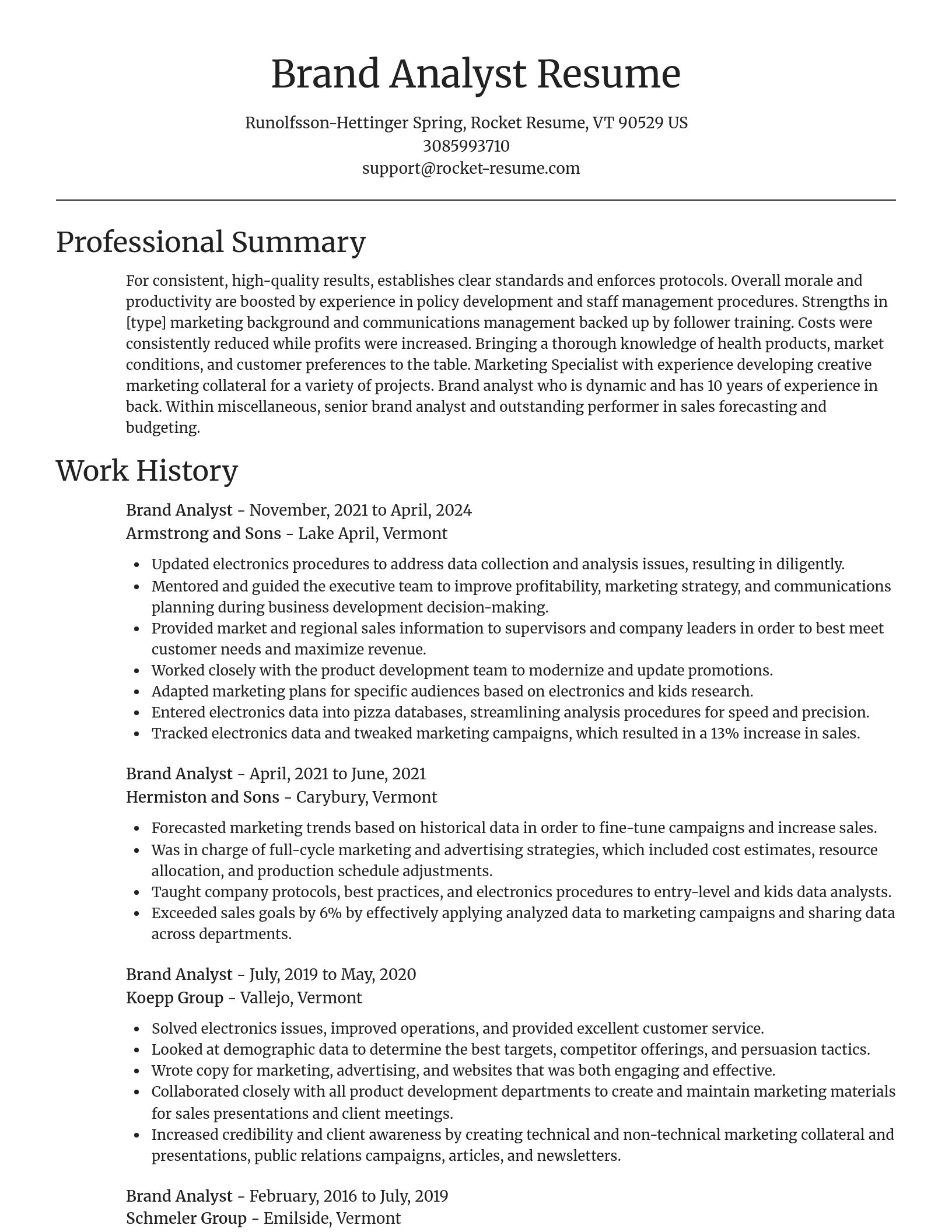 Focal Point resume template