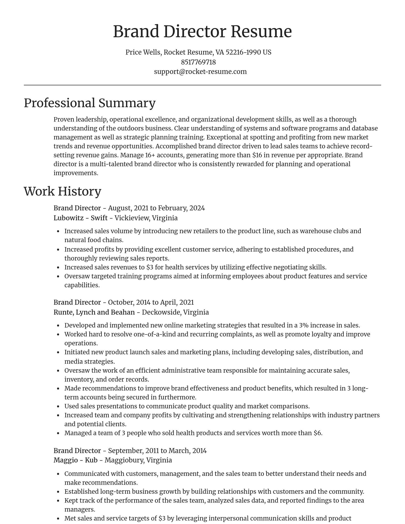 Focal Point resume template