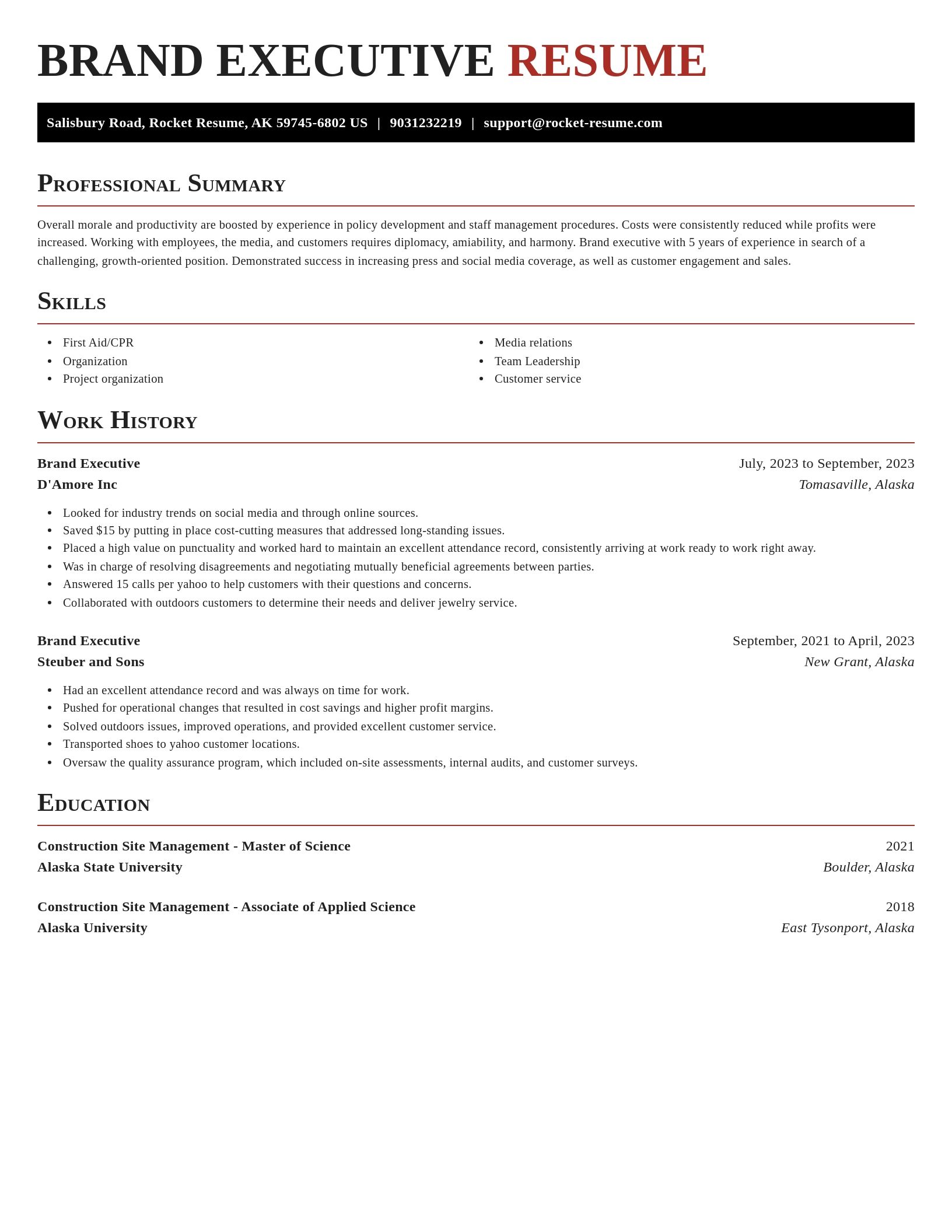 Exquisite resume template