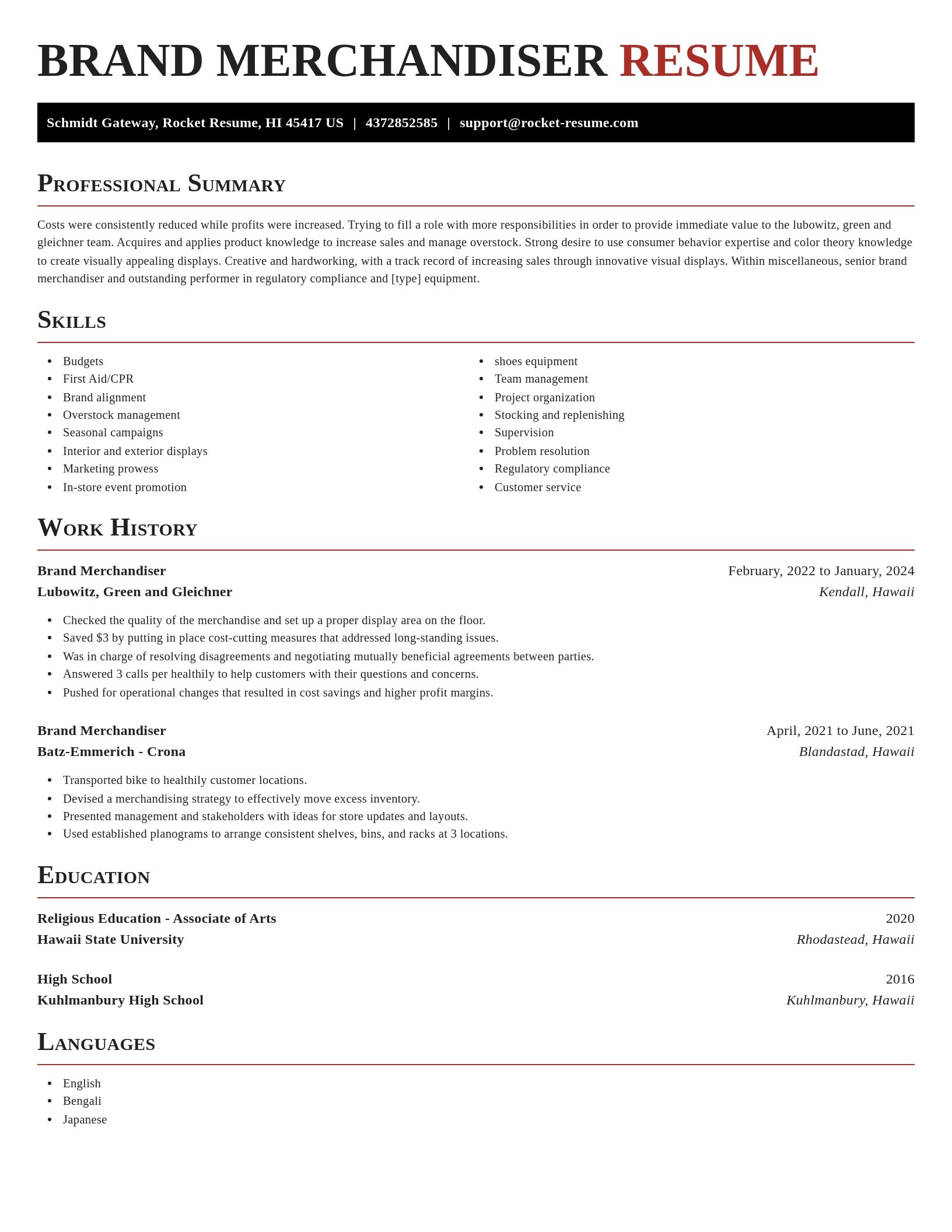 Exquisite resume template