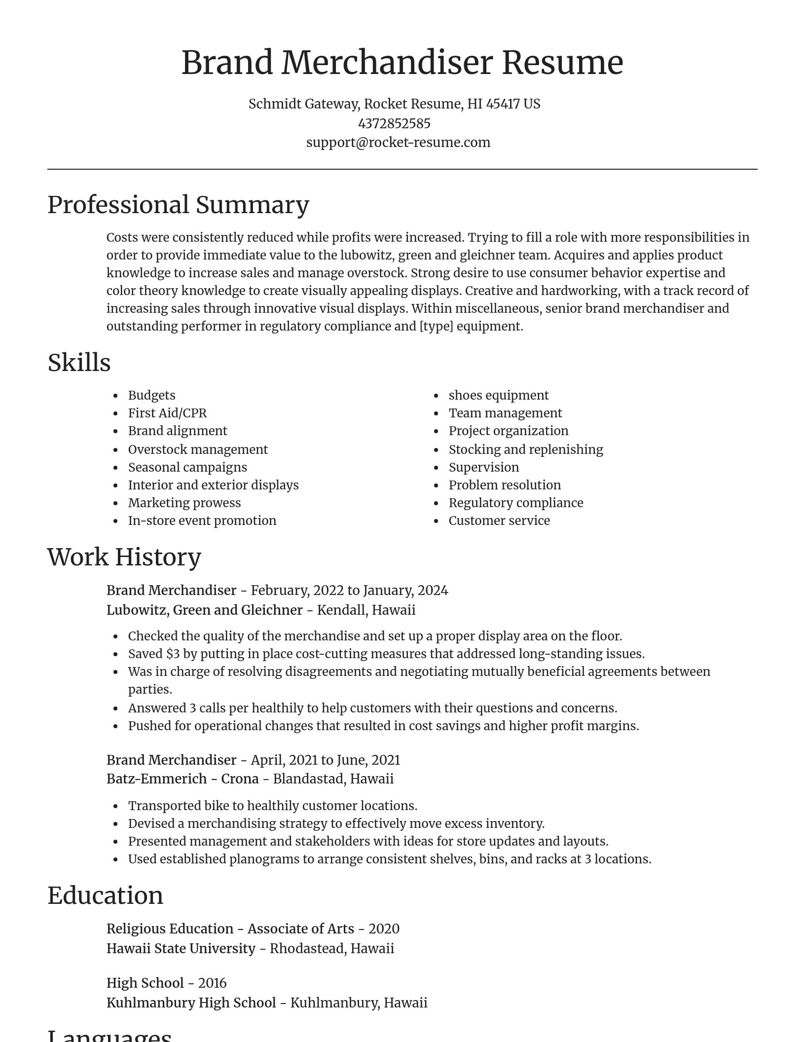 Focal Point resume template