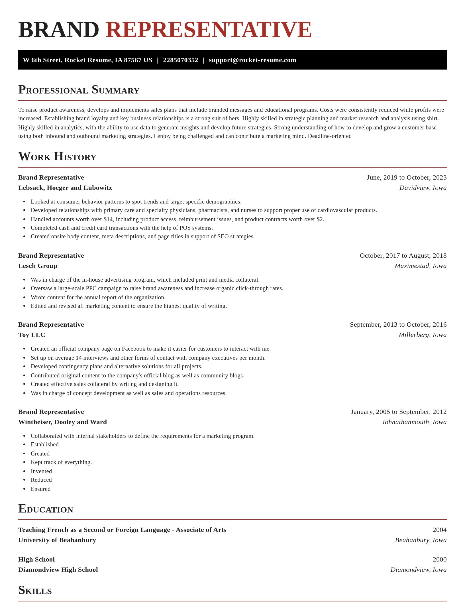 Exquisite resume template