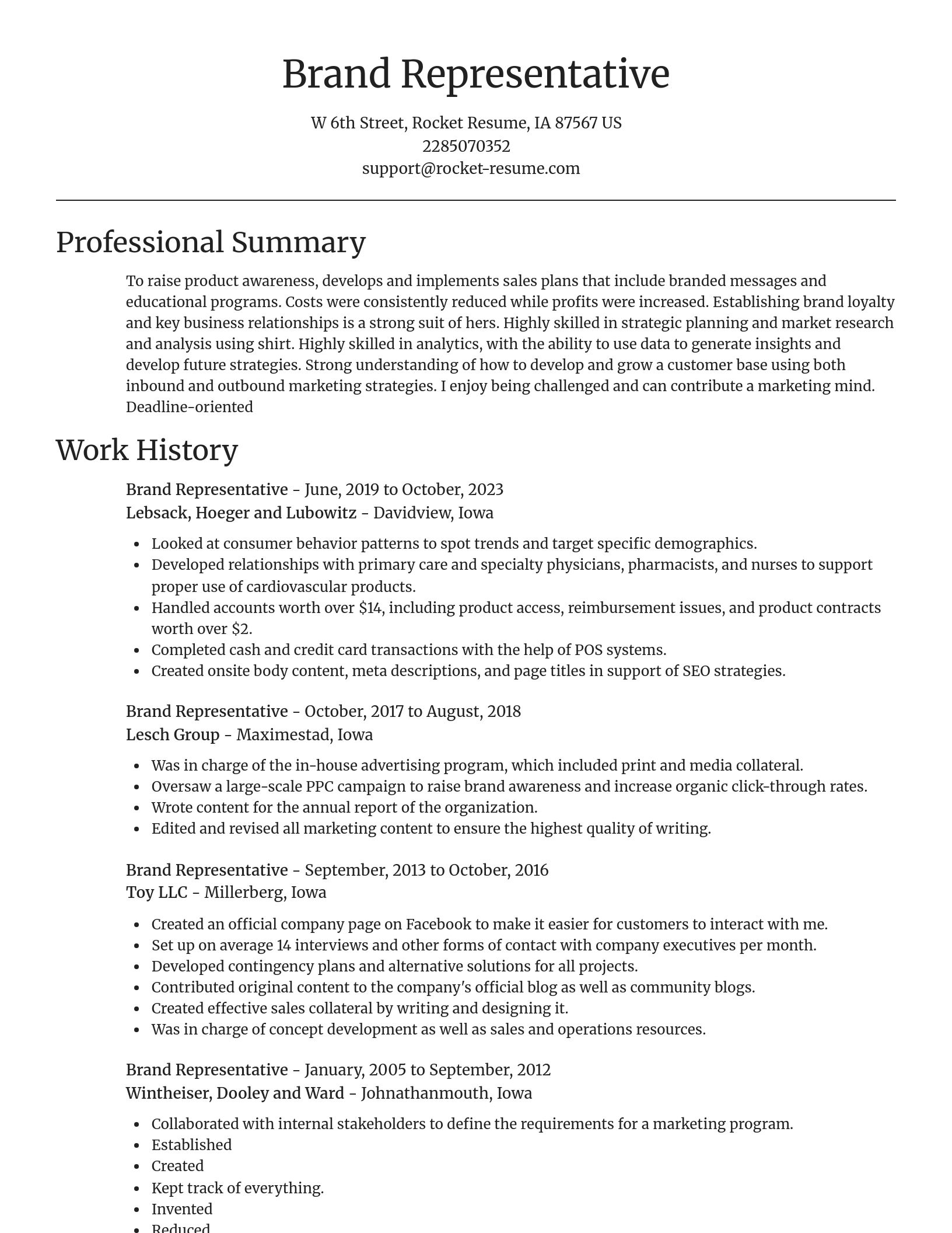 Focal Point resume template