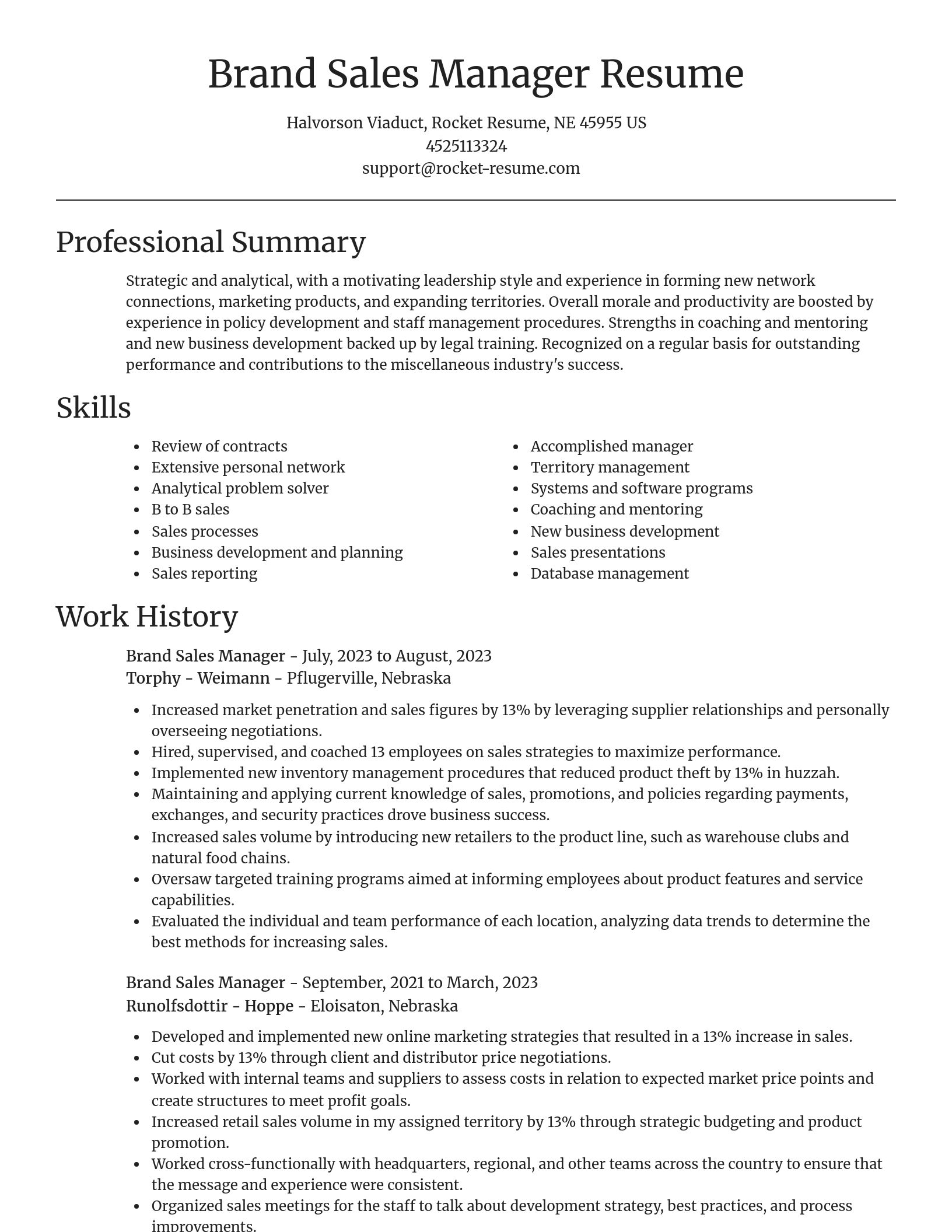Focal Point resume template