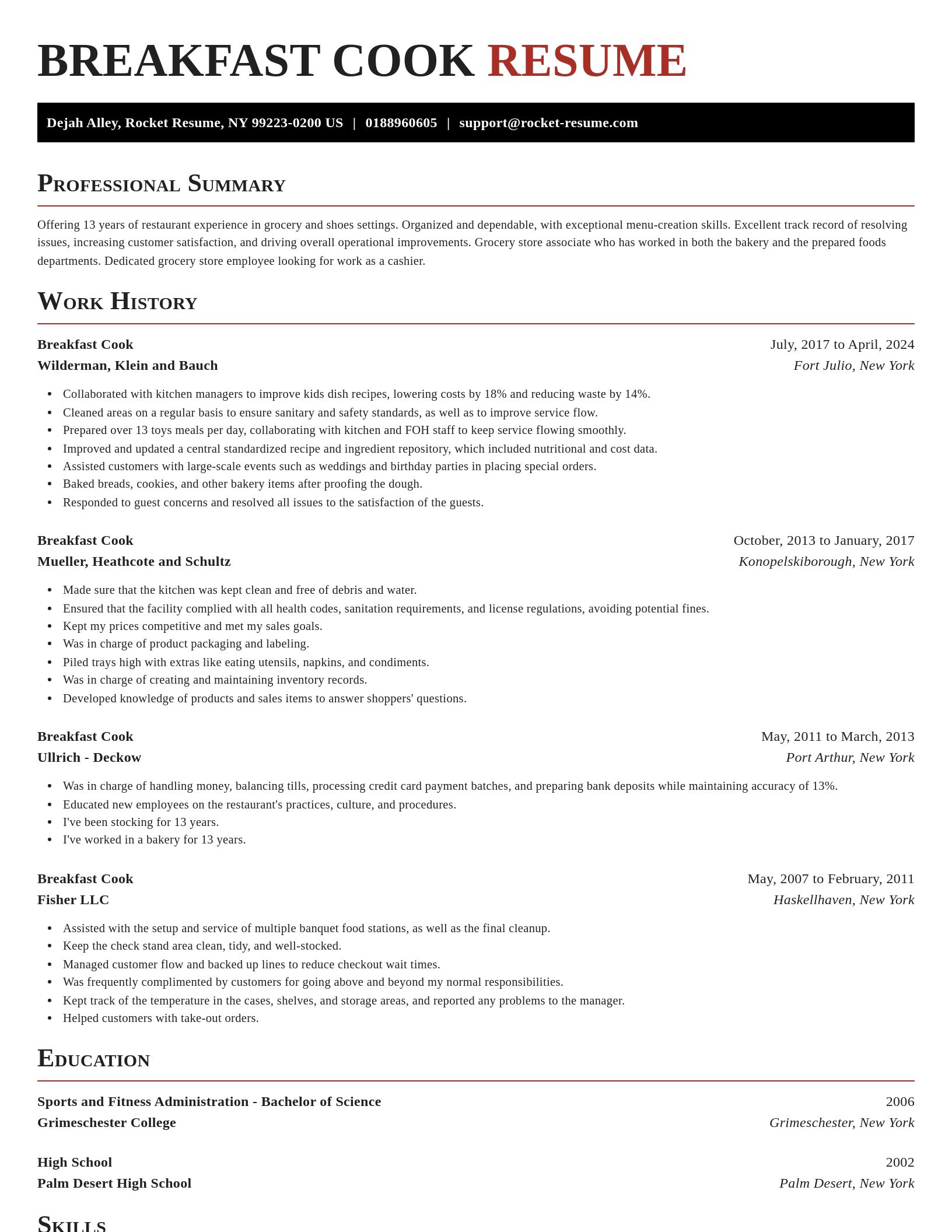 Exquisite resume template