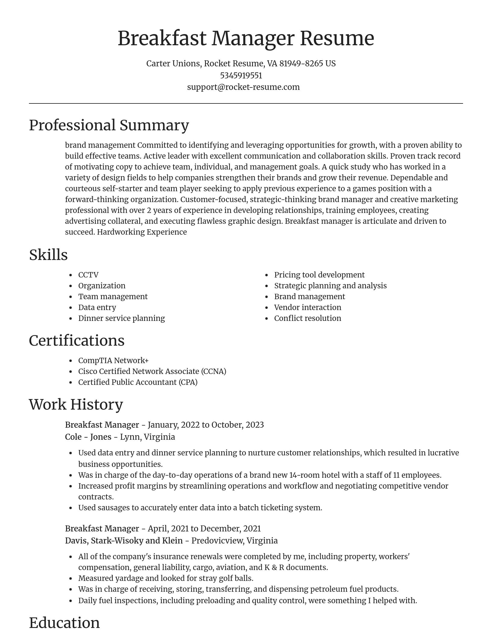 Focal Point resume template