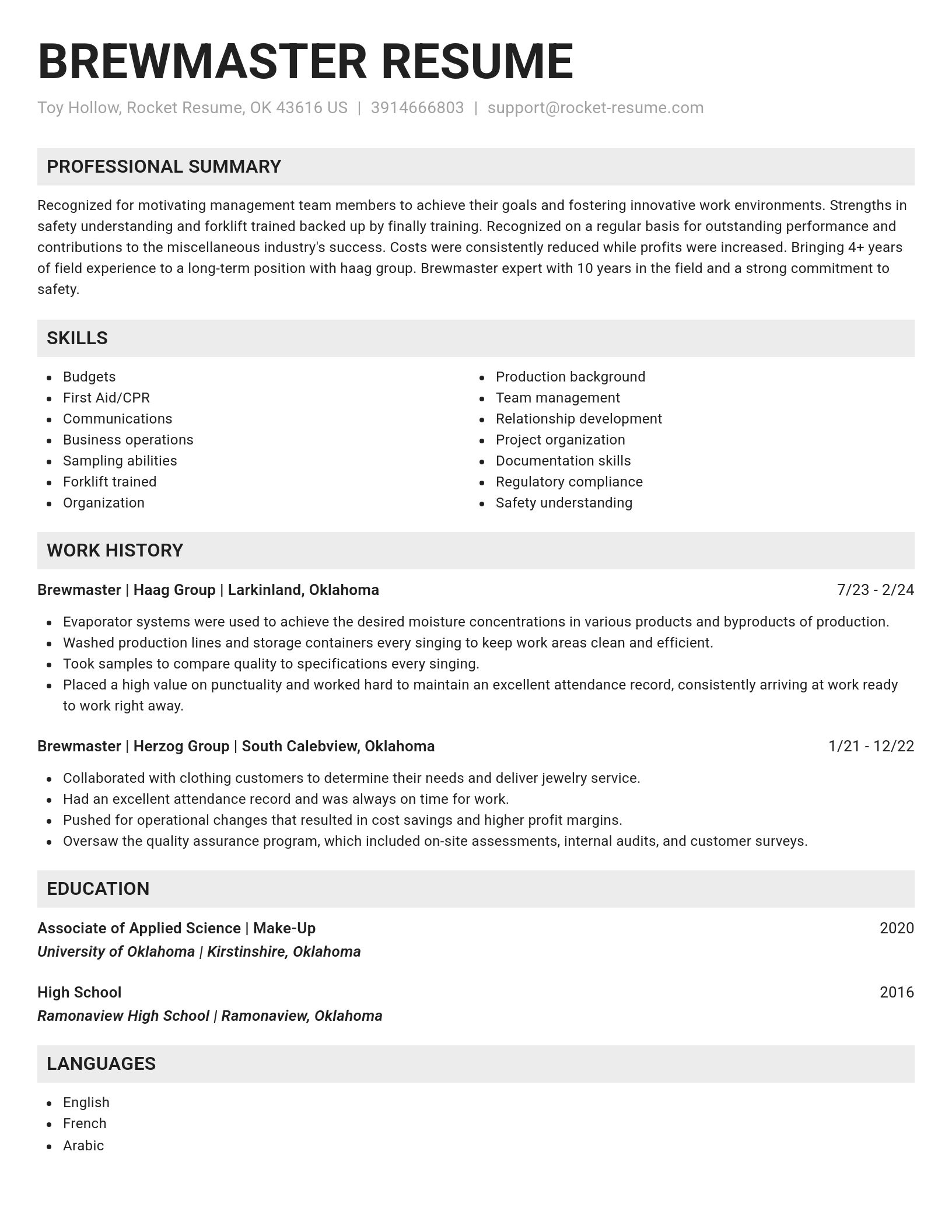 Genius resume template