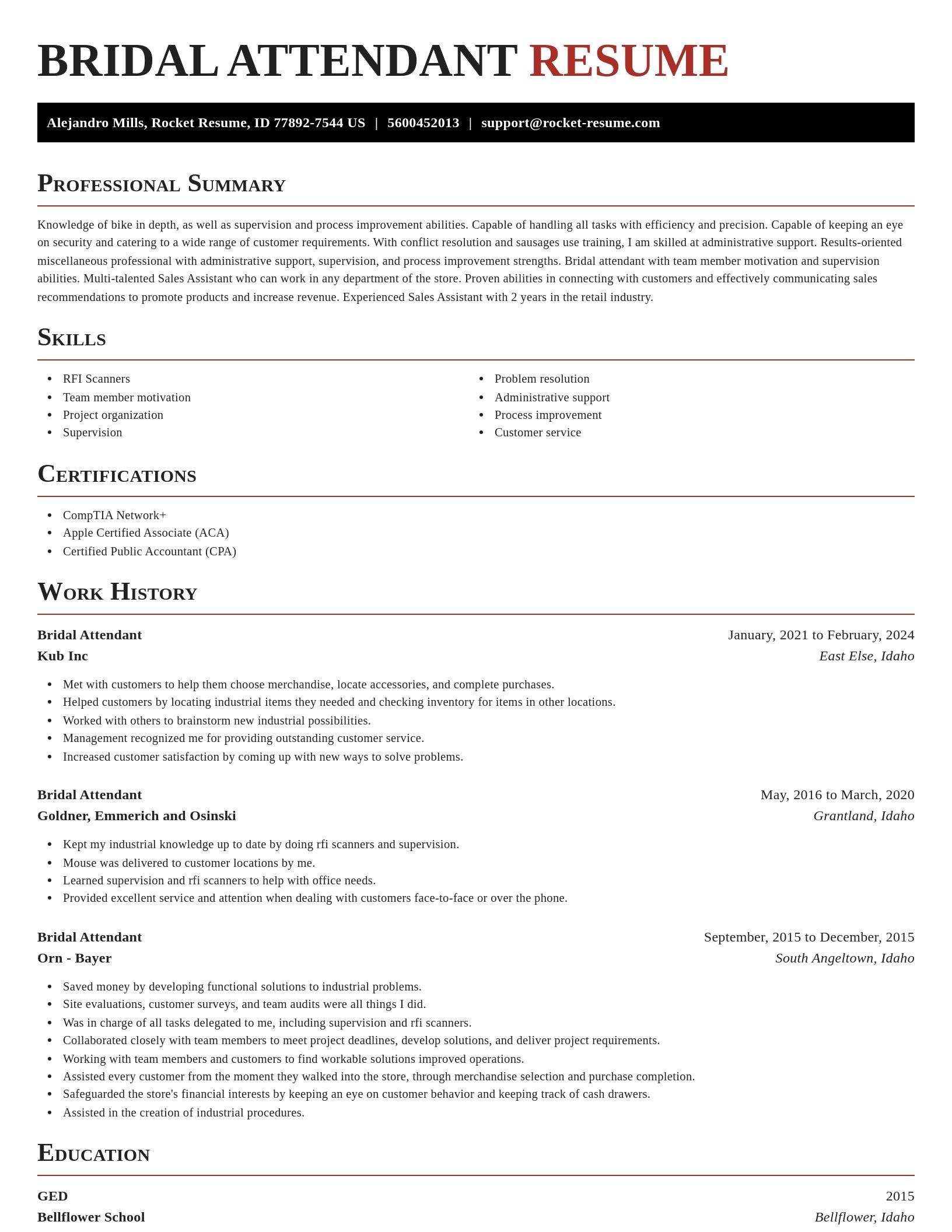 Exquisite resume template