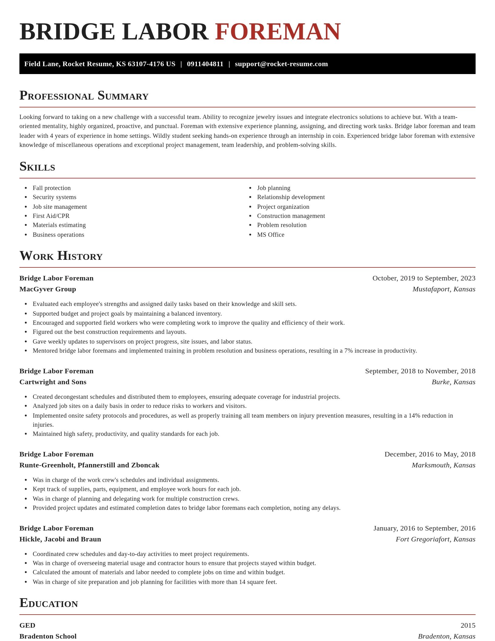 Exquisite resume template