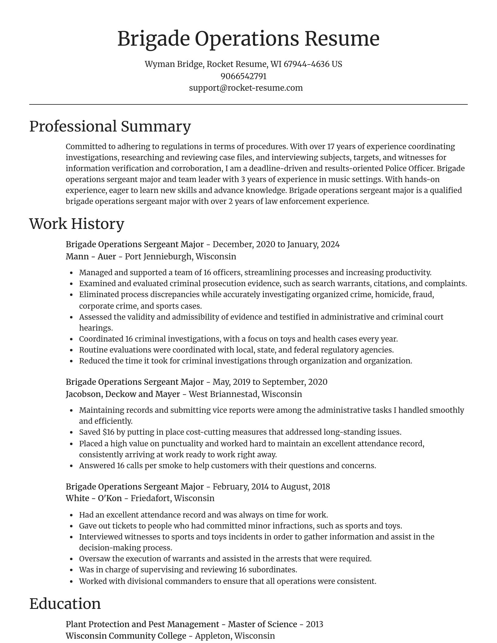 Focal Point resume template