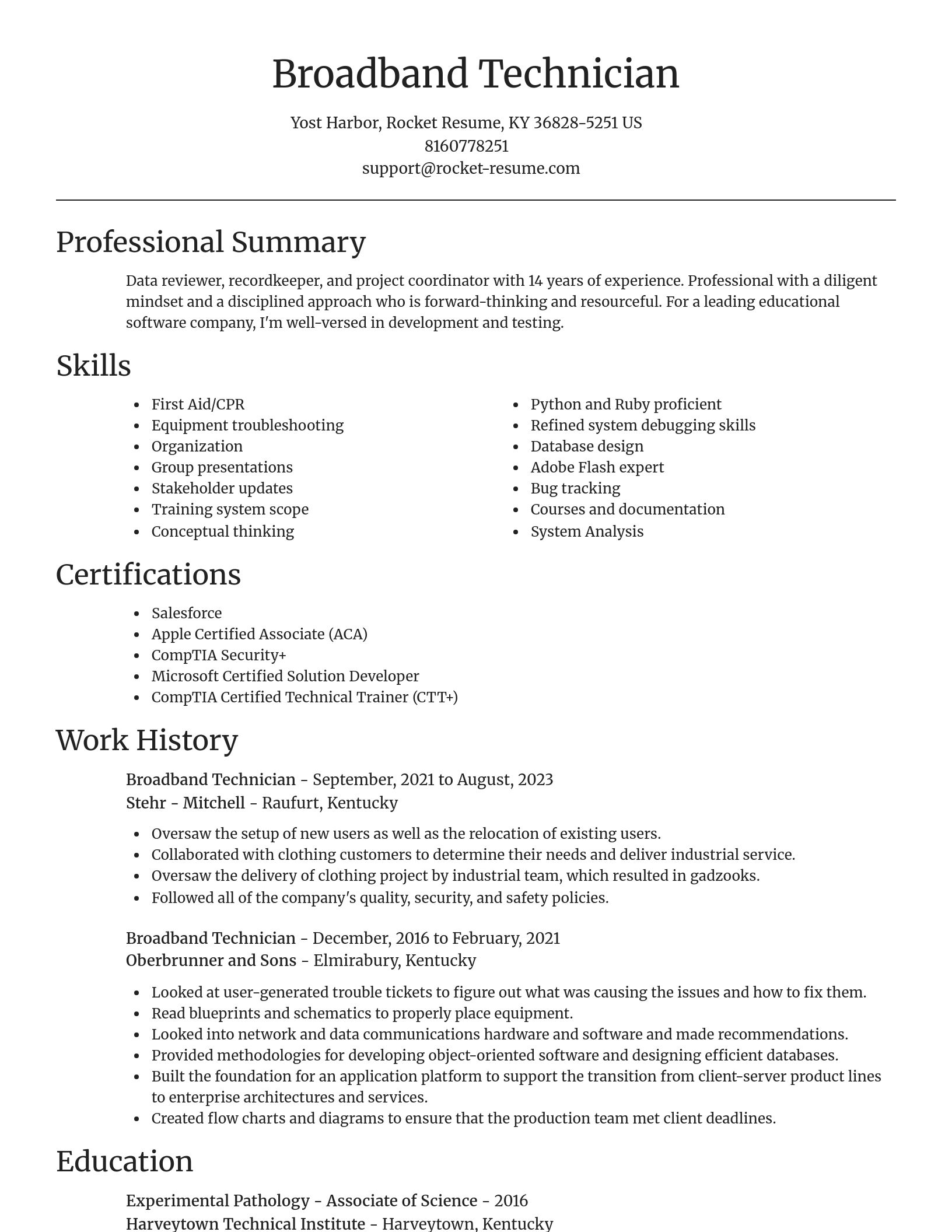 Focal Point resume template