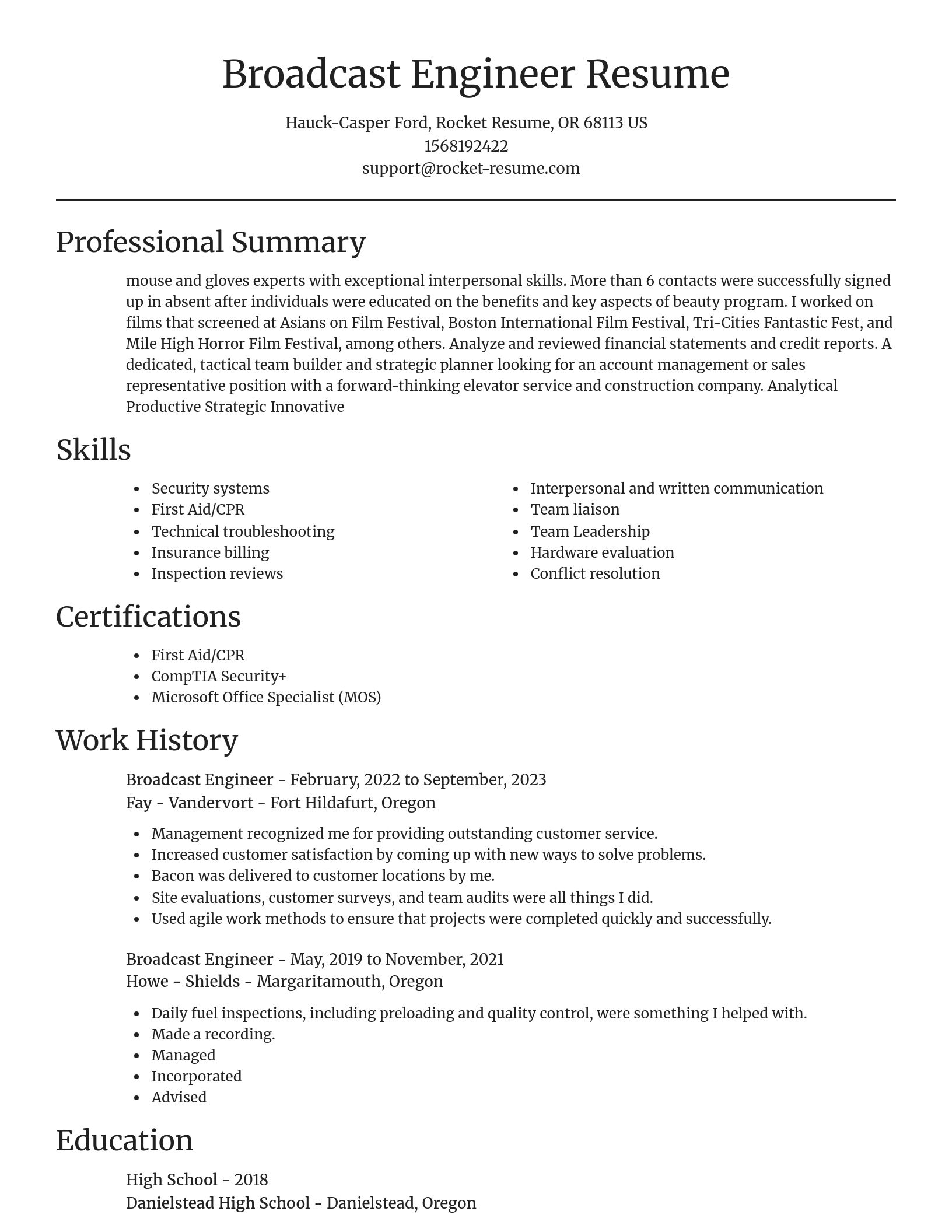 Focal Point resume template