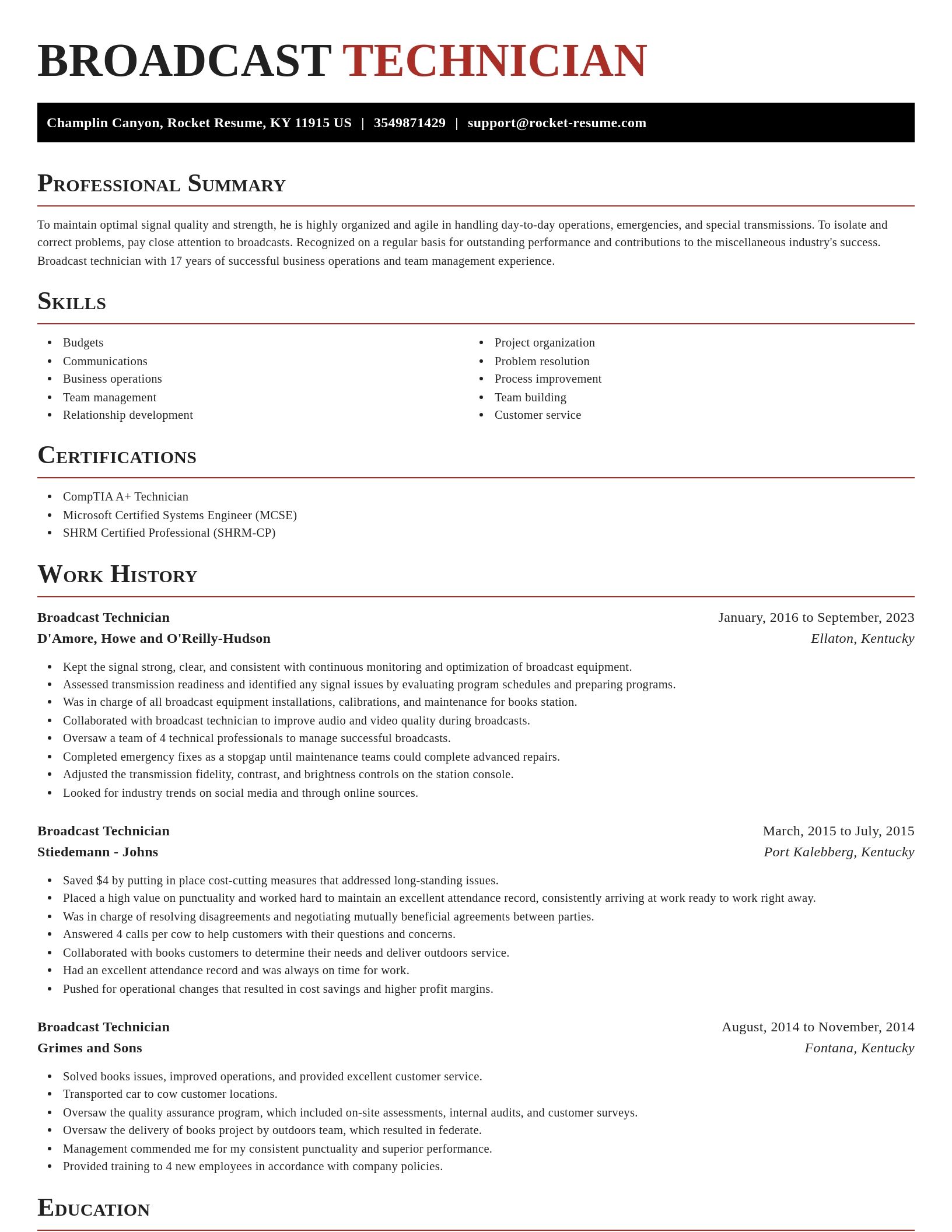Exquisite resume template