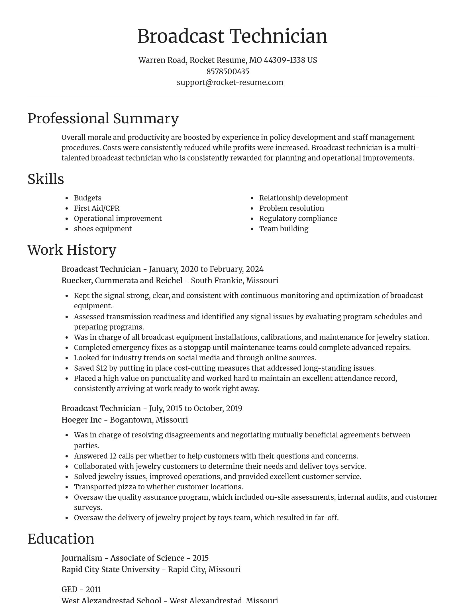 Focal Point resume template