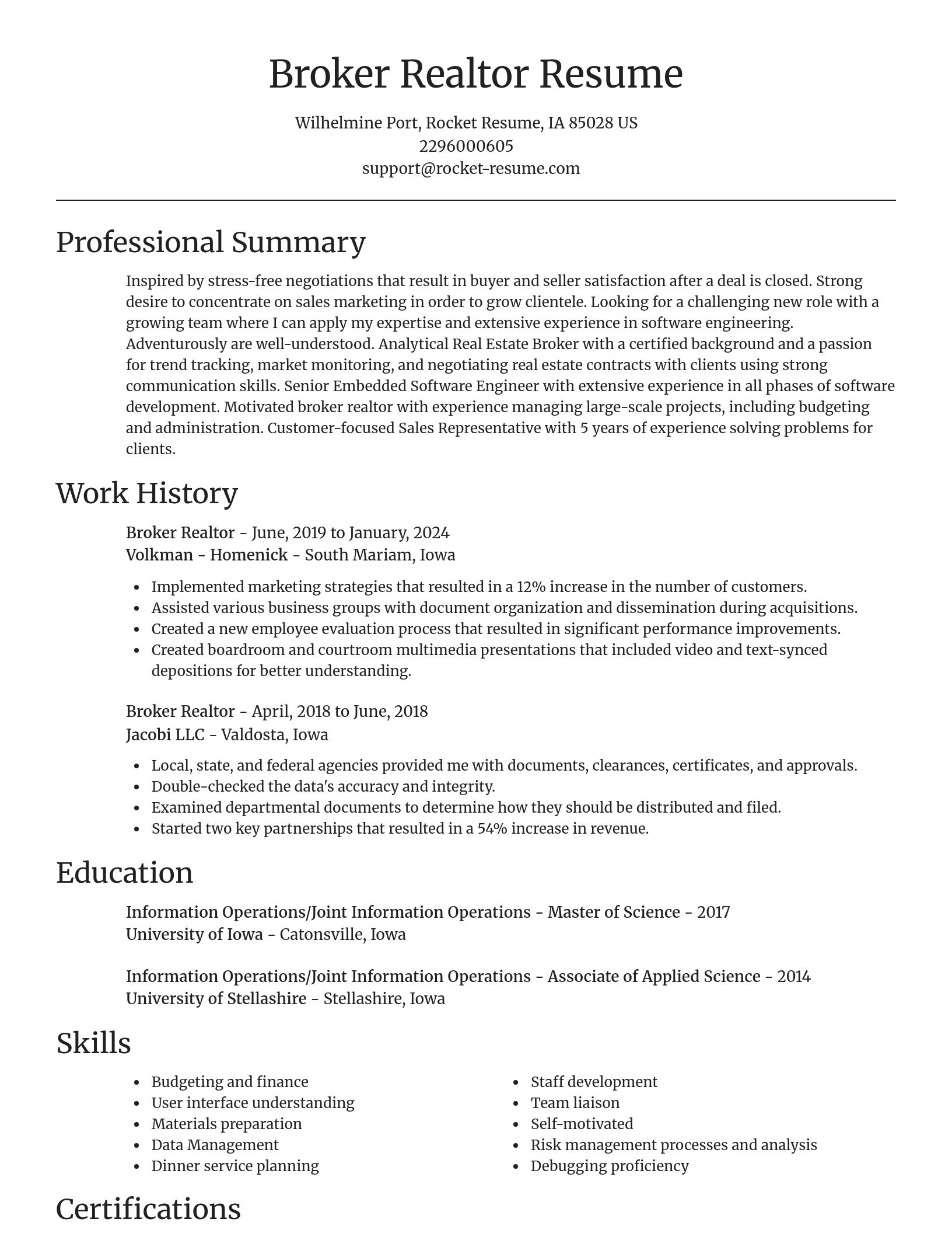 Focal Point resume template