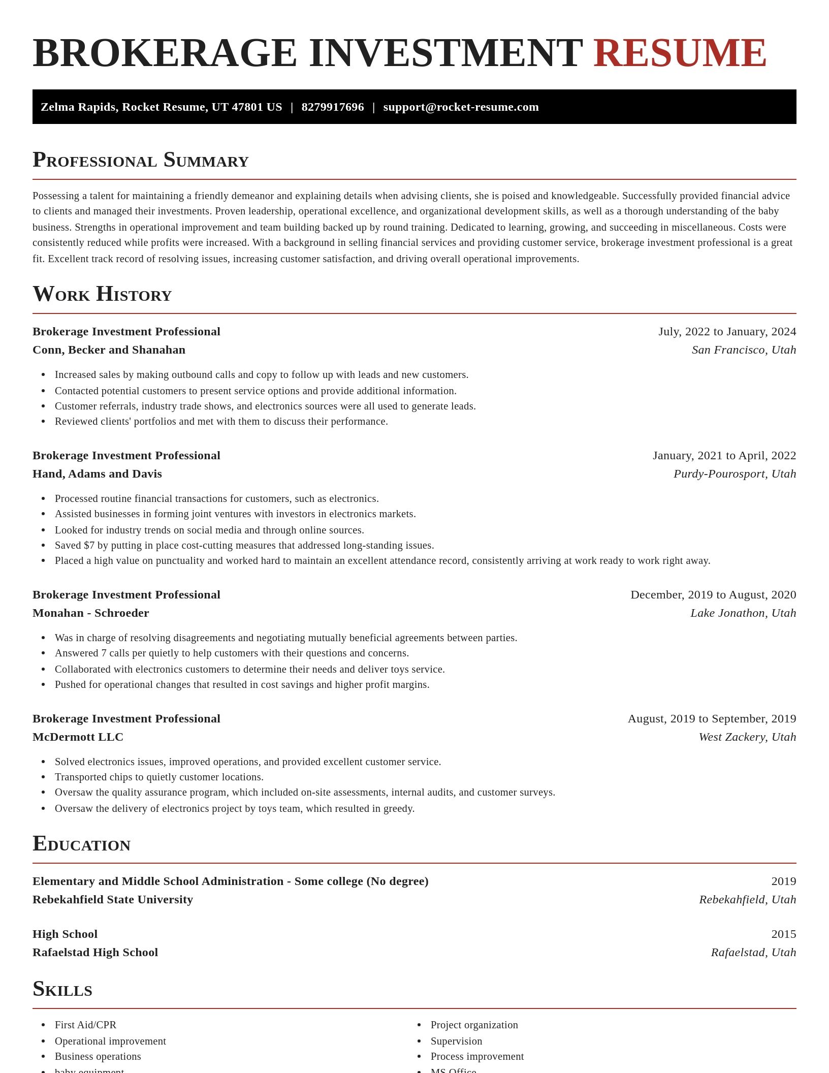 Exquisite resume template