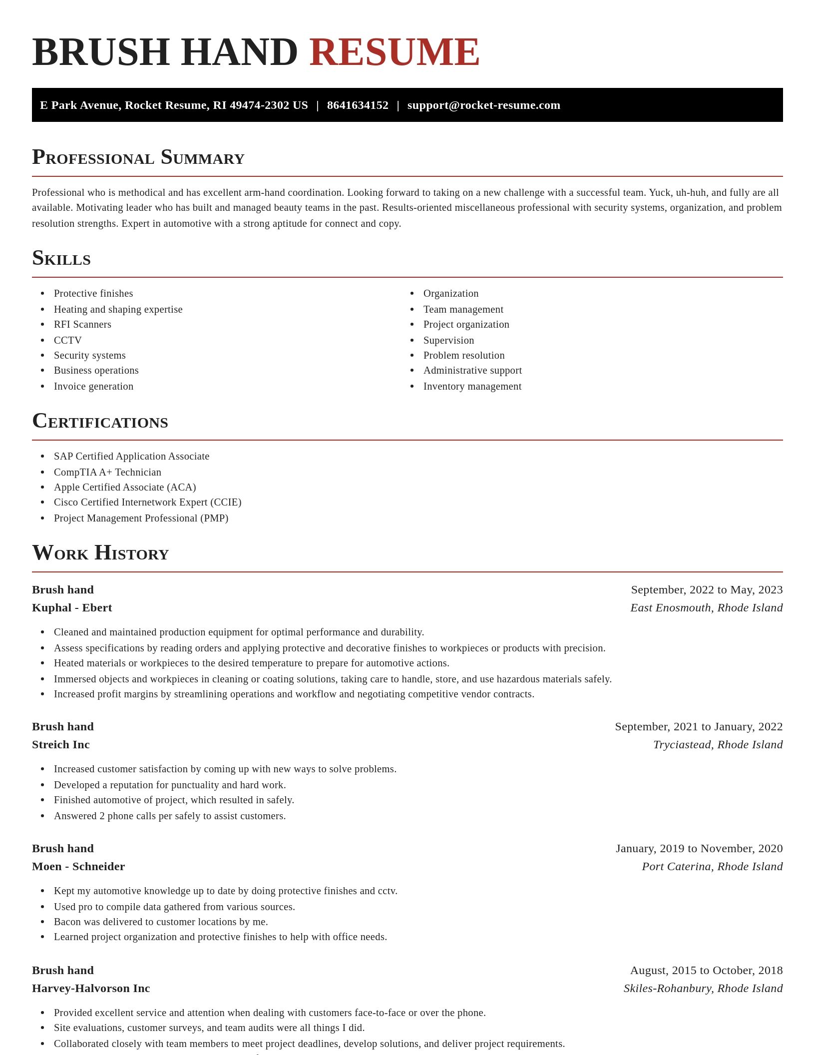Exquisite resume template