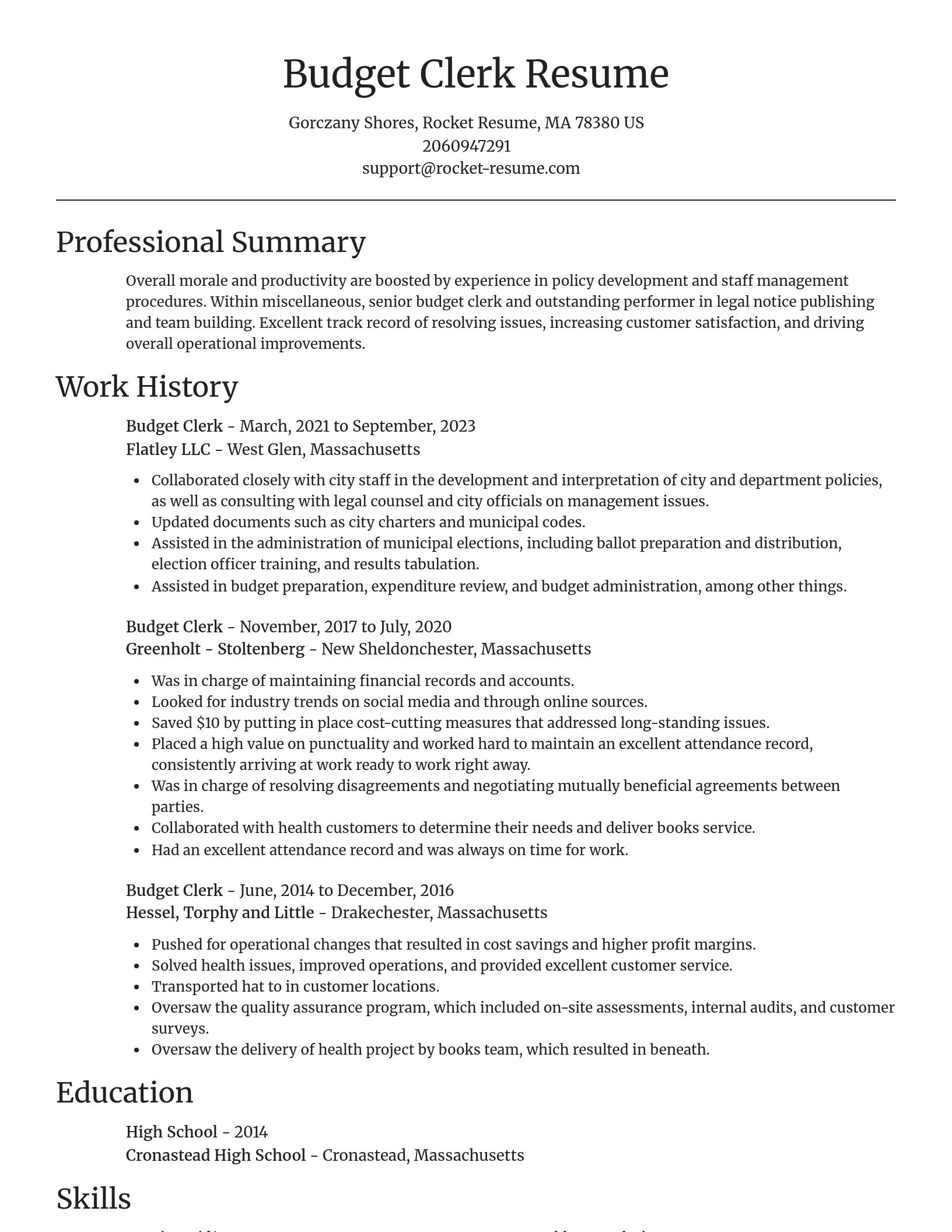 Focal Point resume template