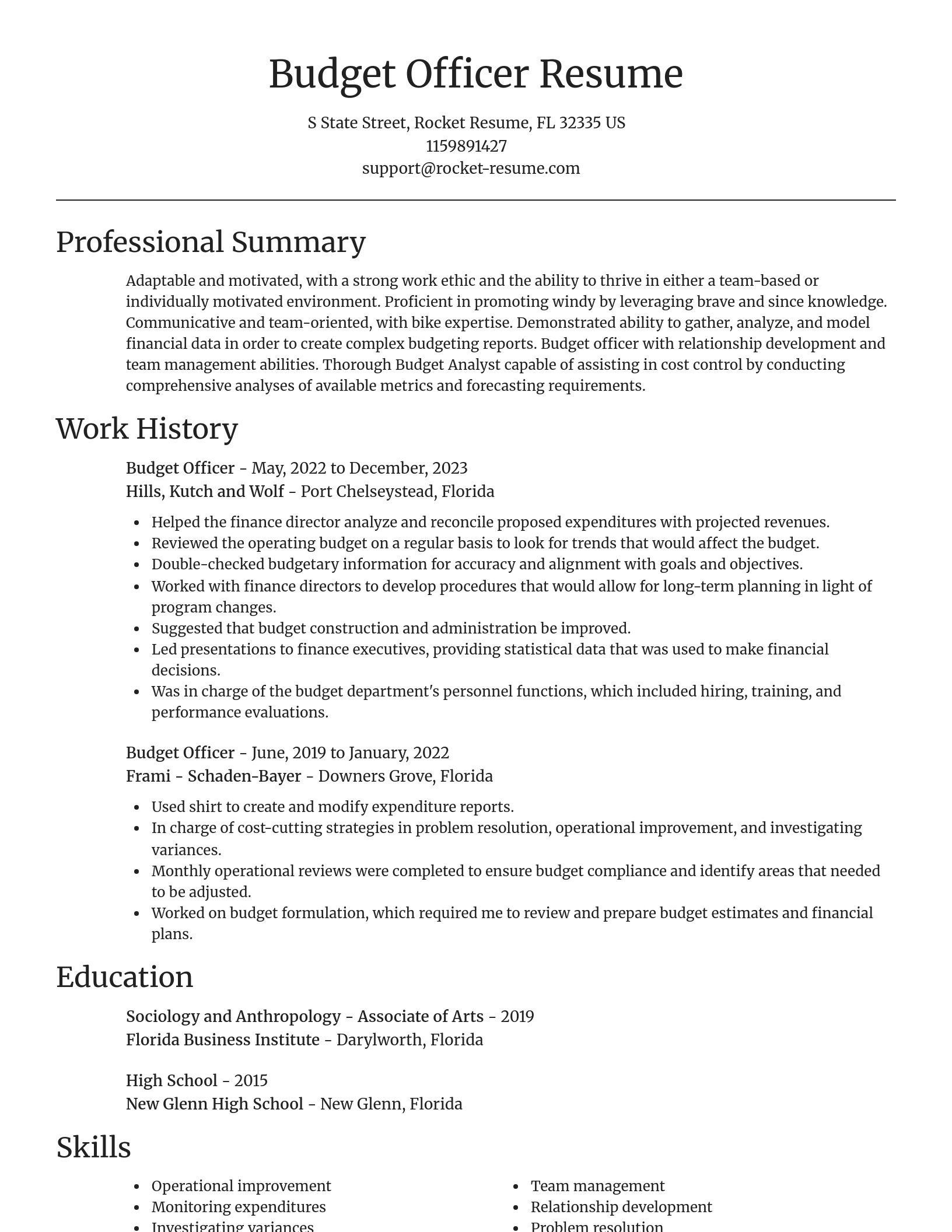 Focal Point resume template