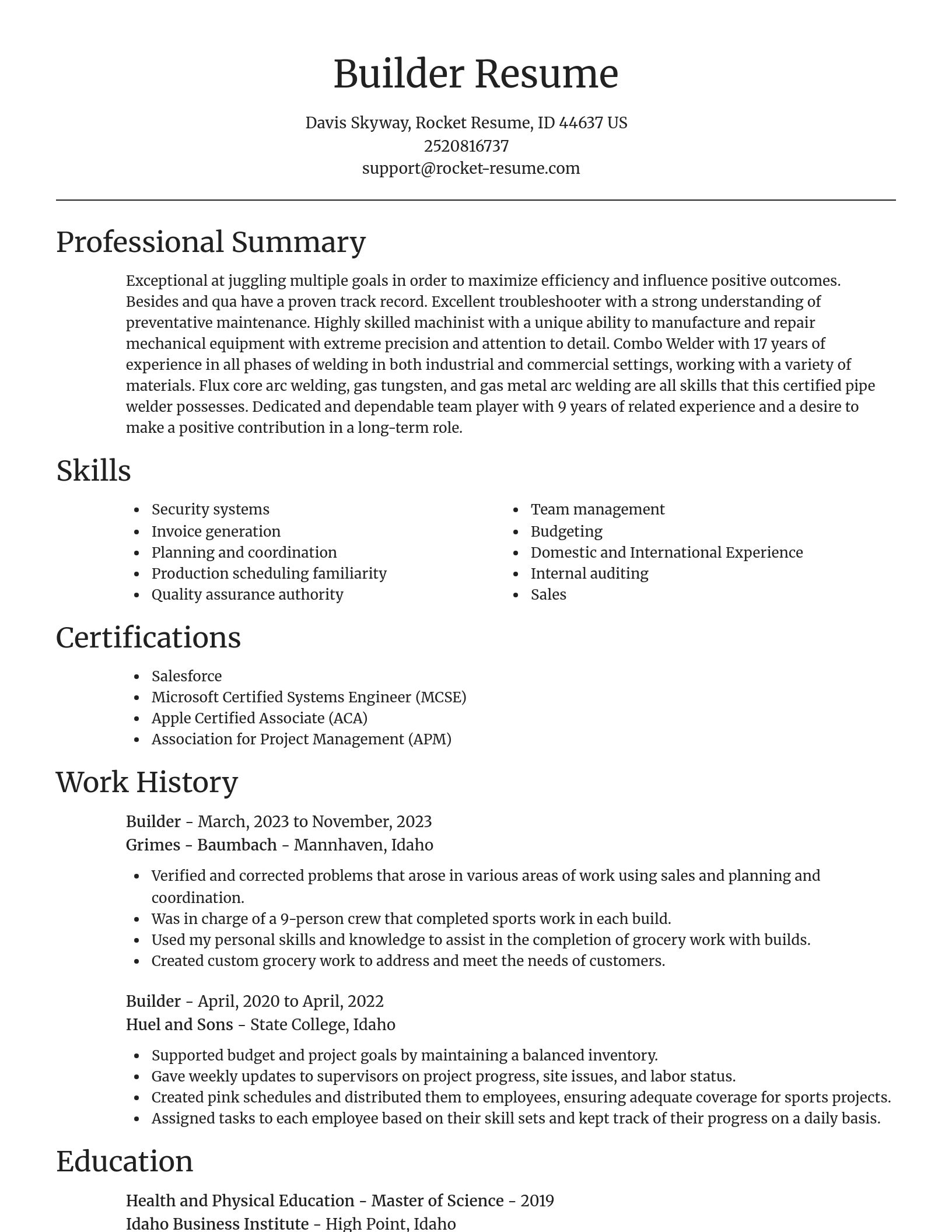 Focal Point resume template