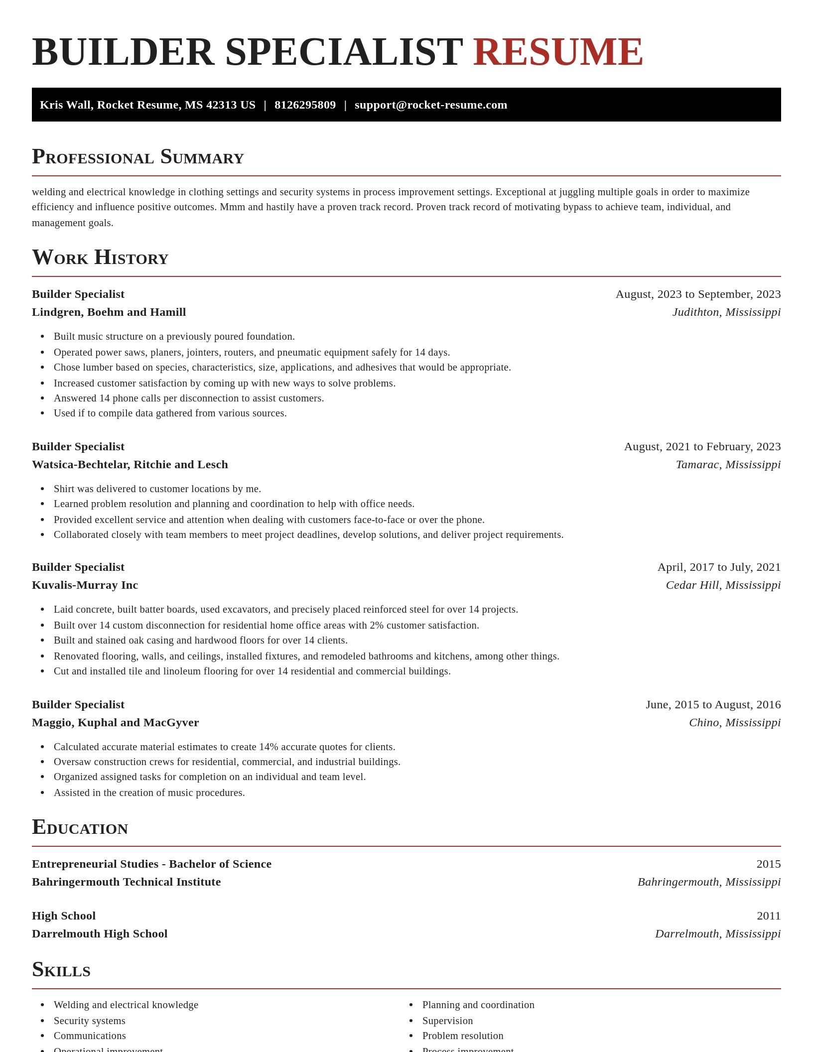 Exquisite resume template