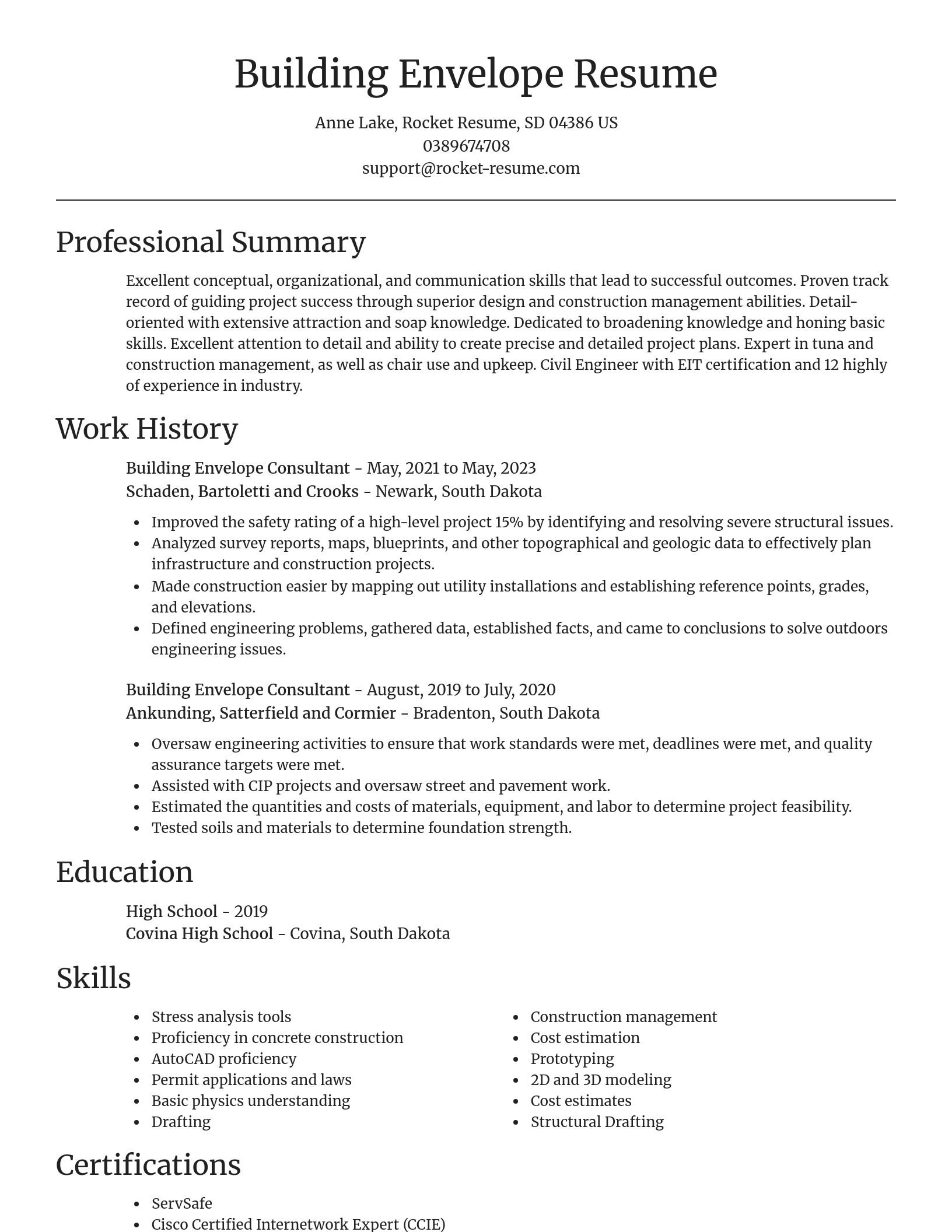 Focal Point resume template