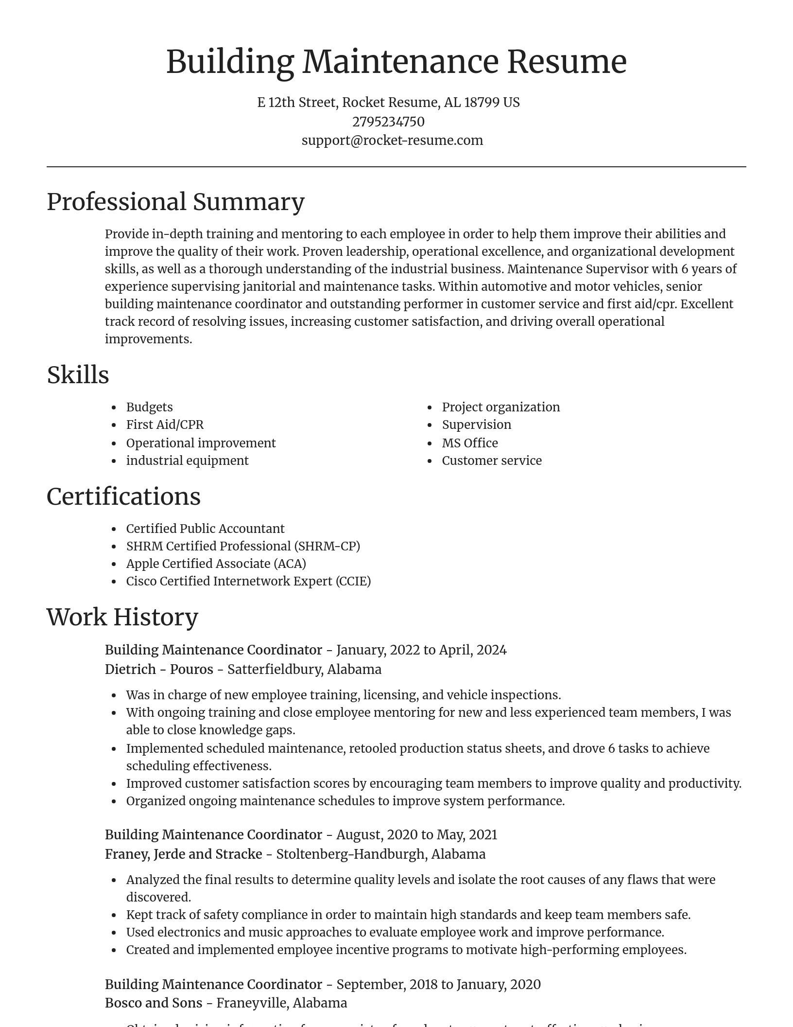 Focal Point resume template