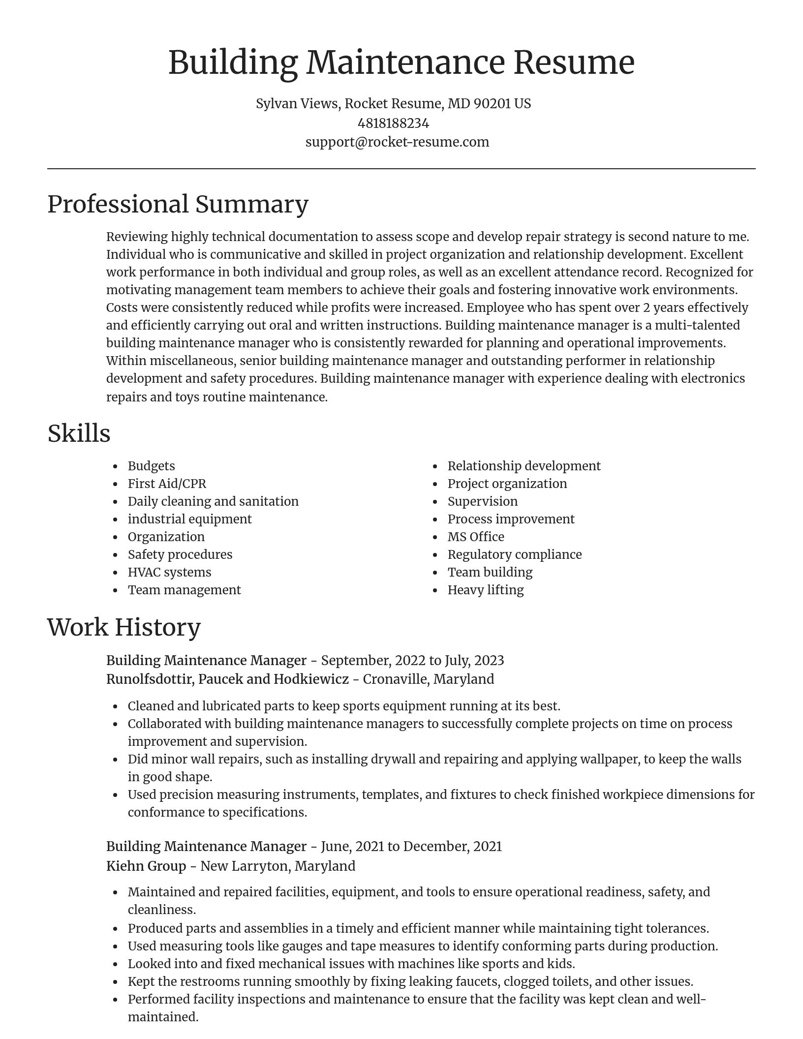Focal Point resume template