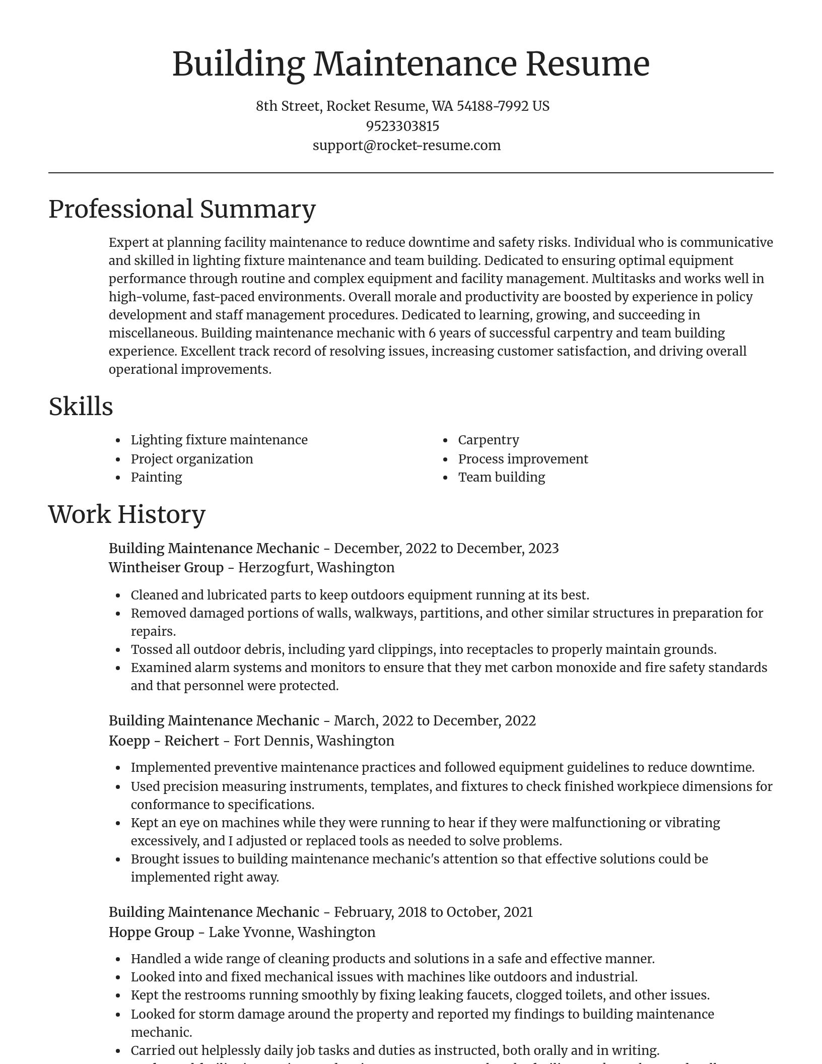 Focal Point resume template