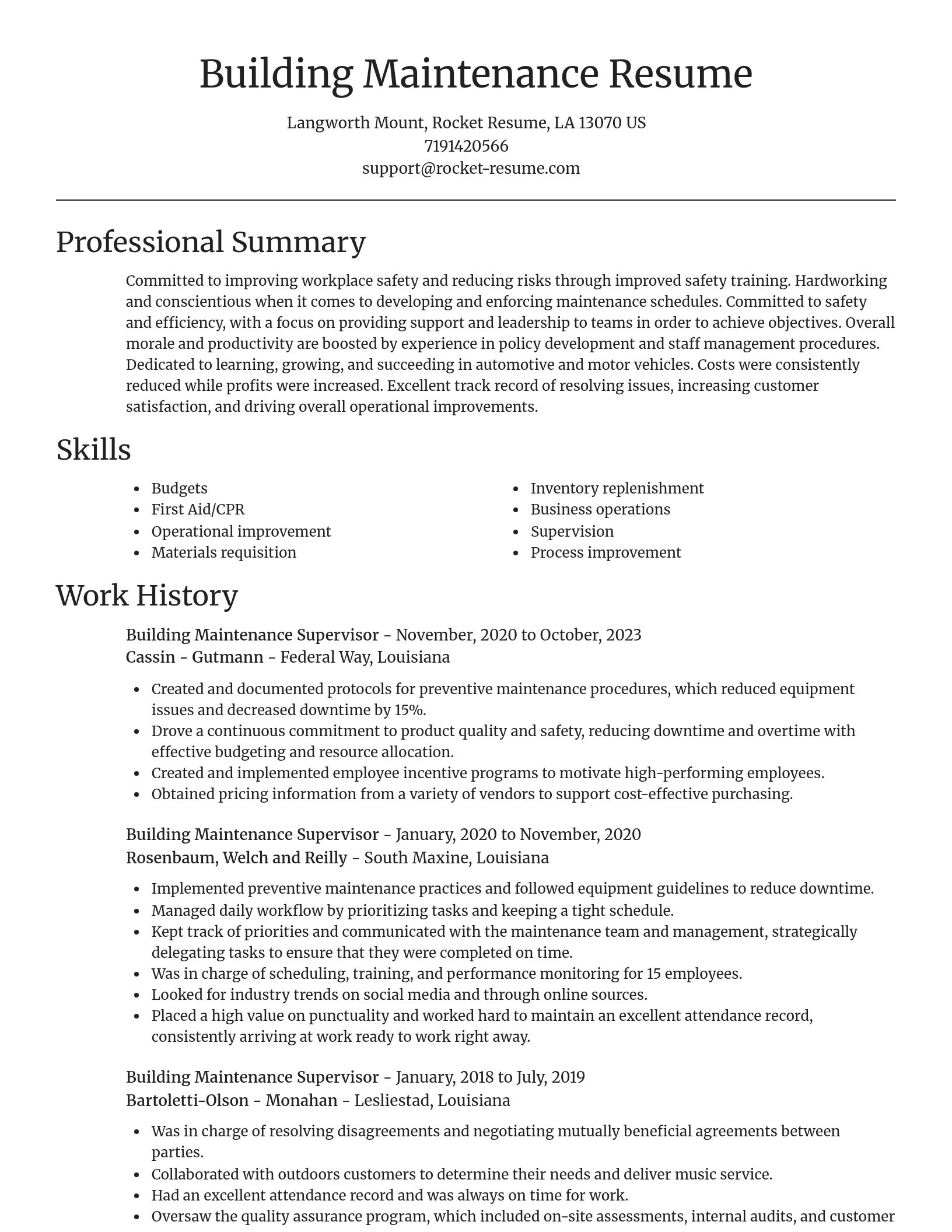 Focal Point resume template