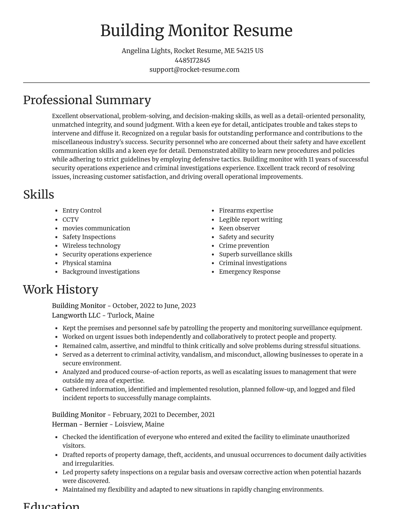 Focal Point resume template