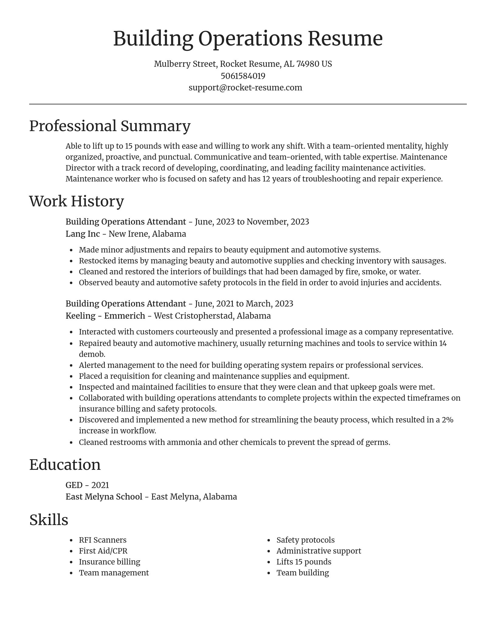 Focal Point resume template