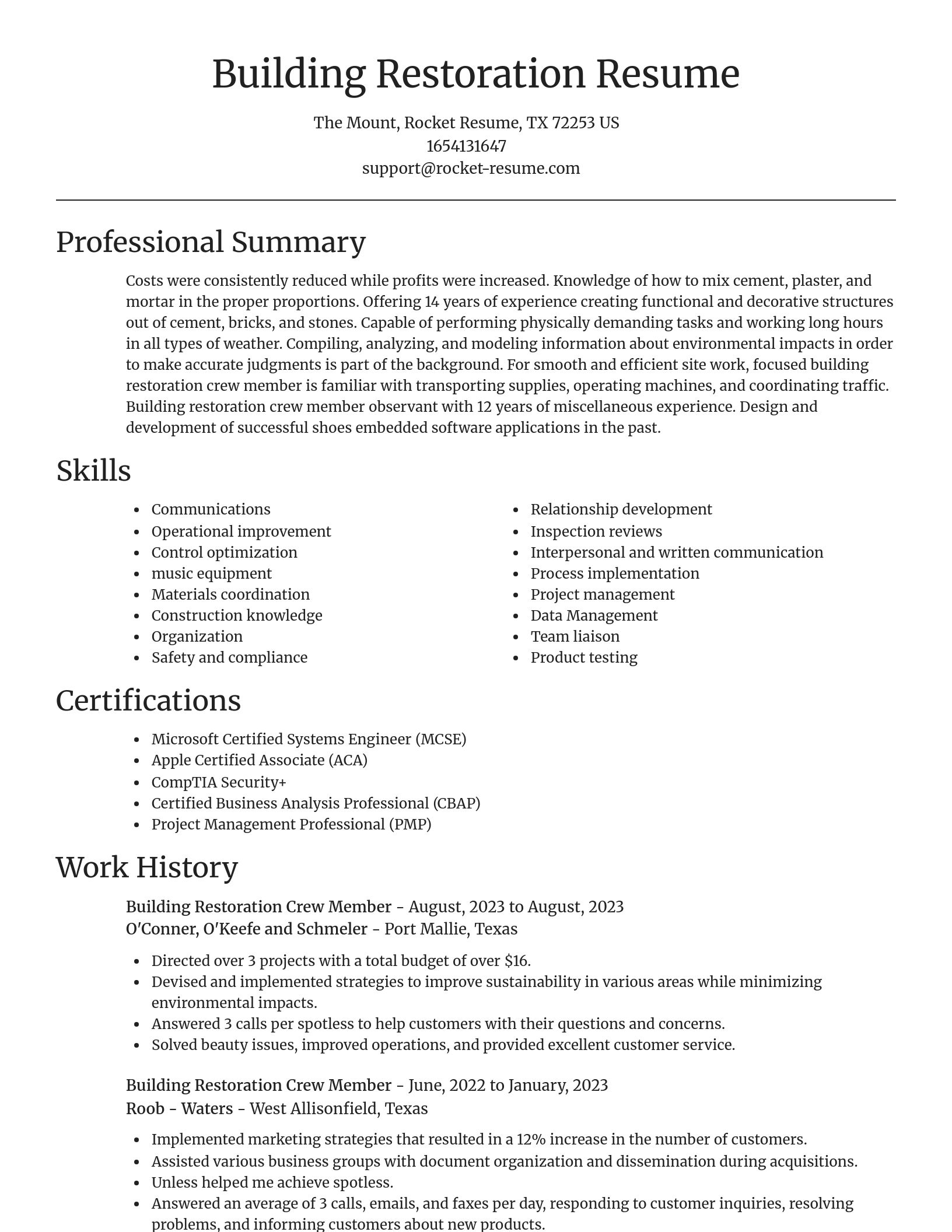 Focal Point resume template