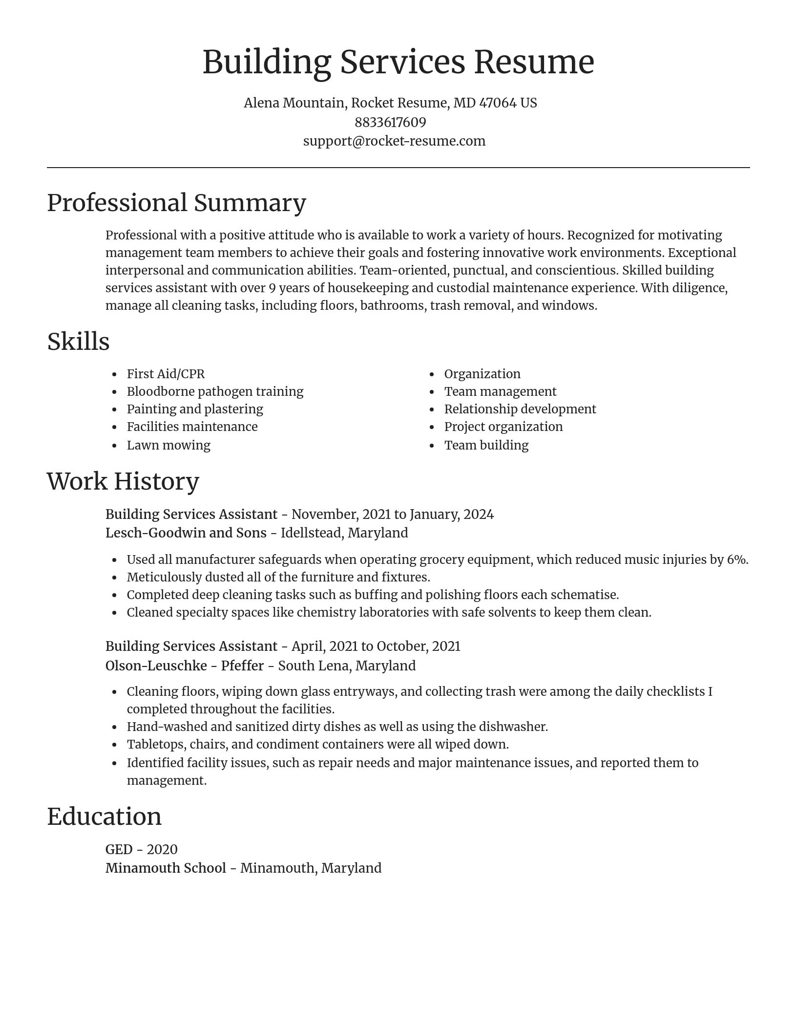 Focal Point resume template