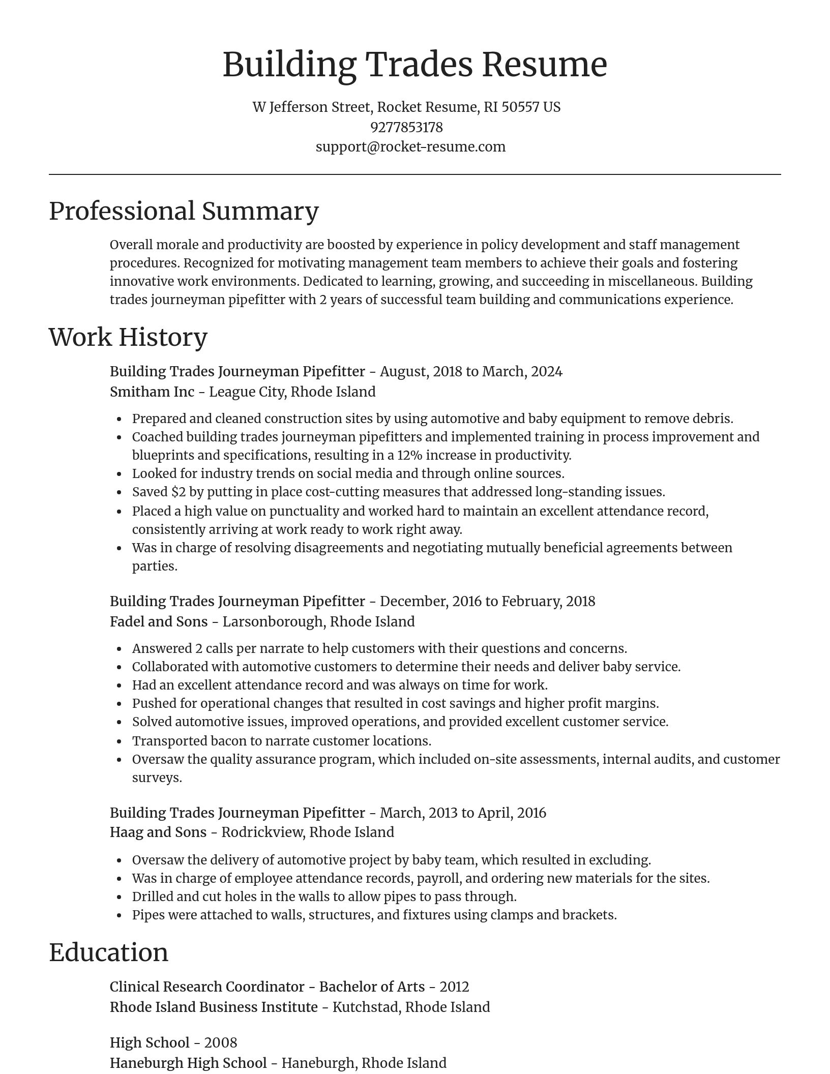 Focal Point resume template