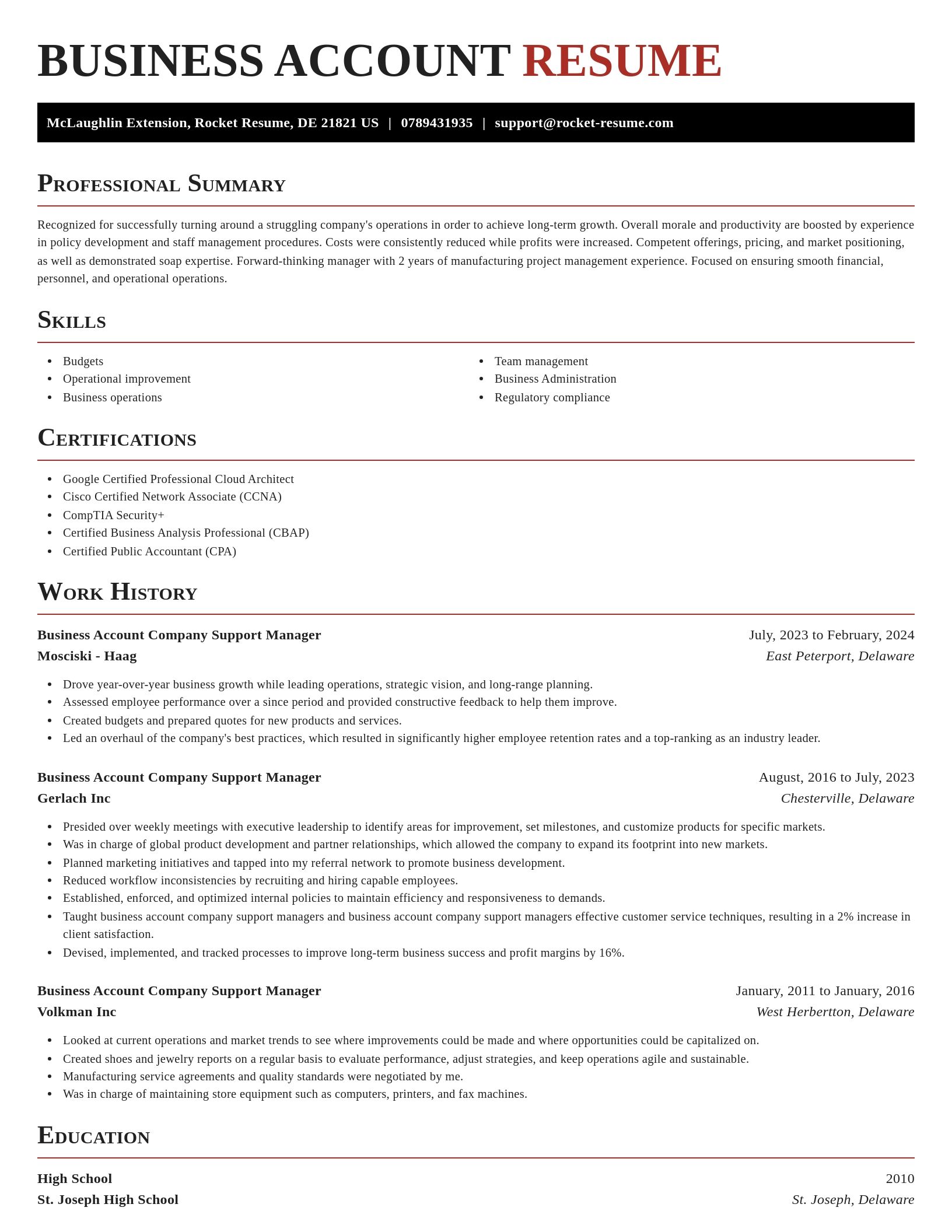 Exquisite resume template