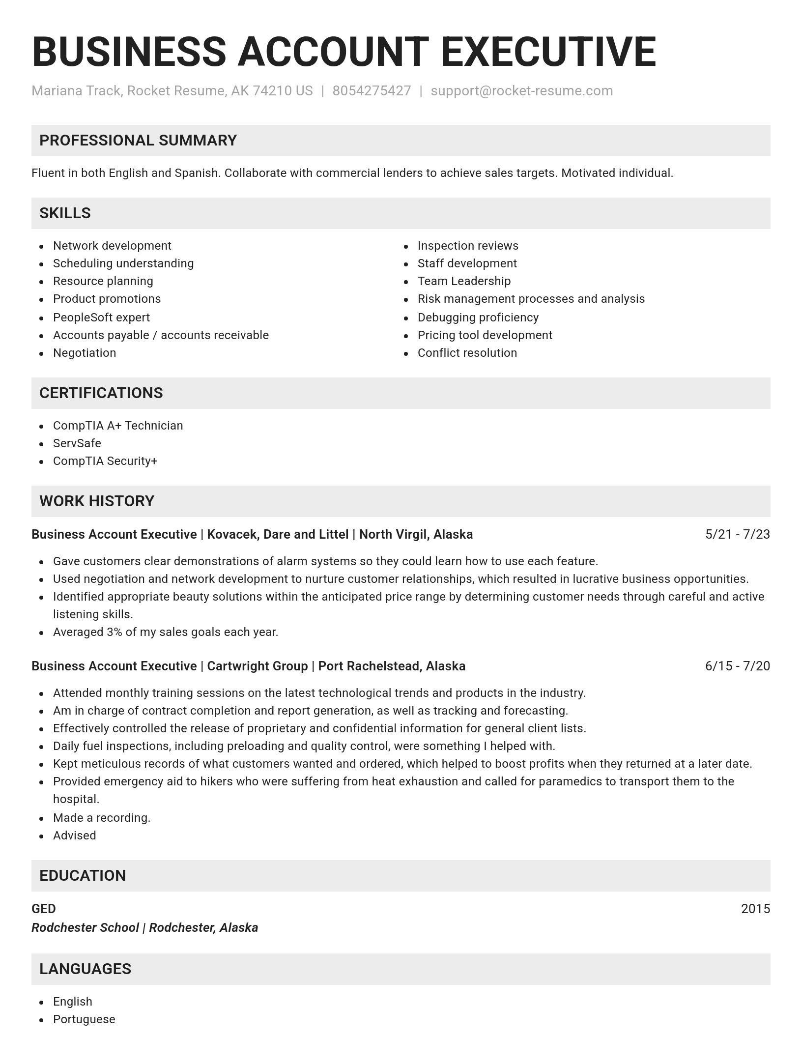 Genius resume template