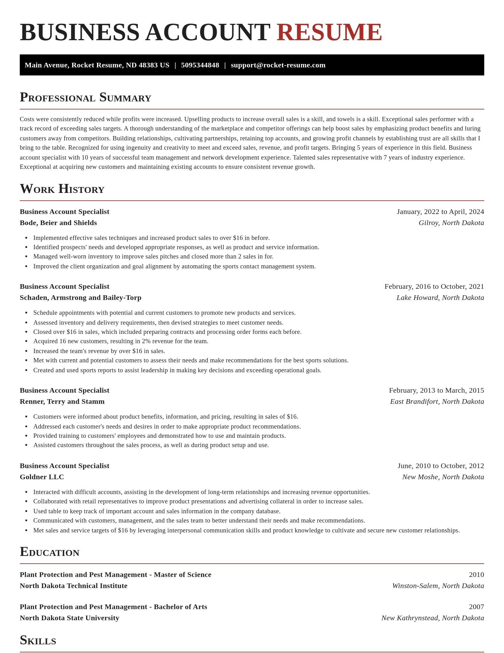 Exquisite resume template