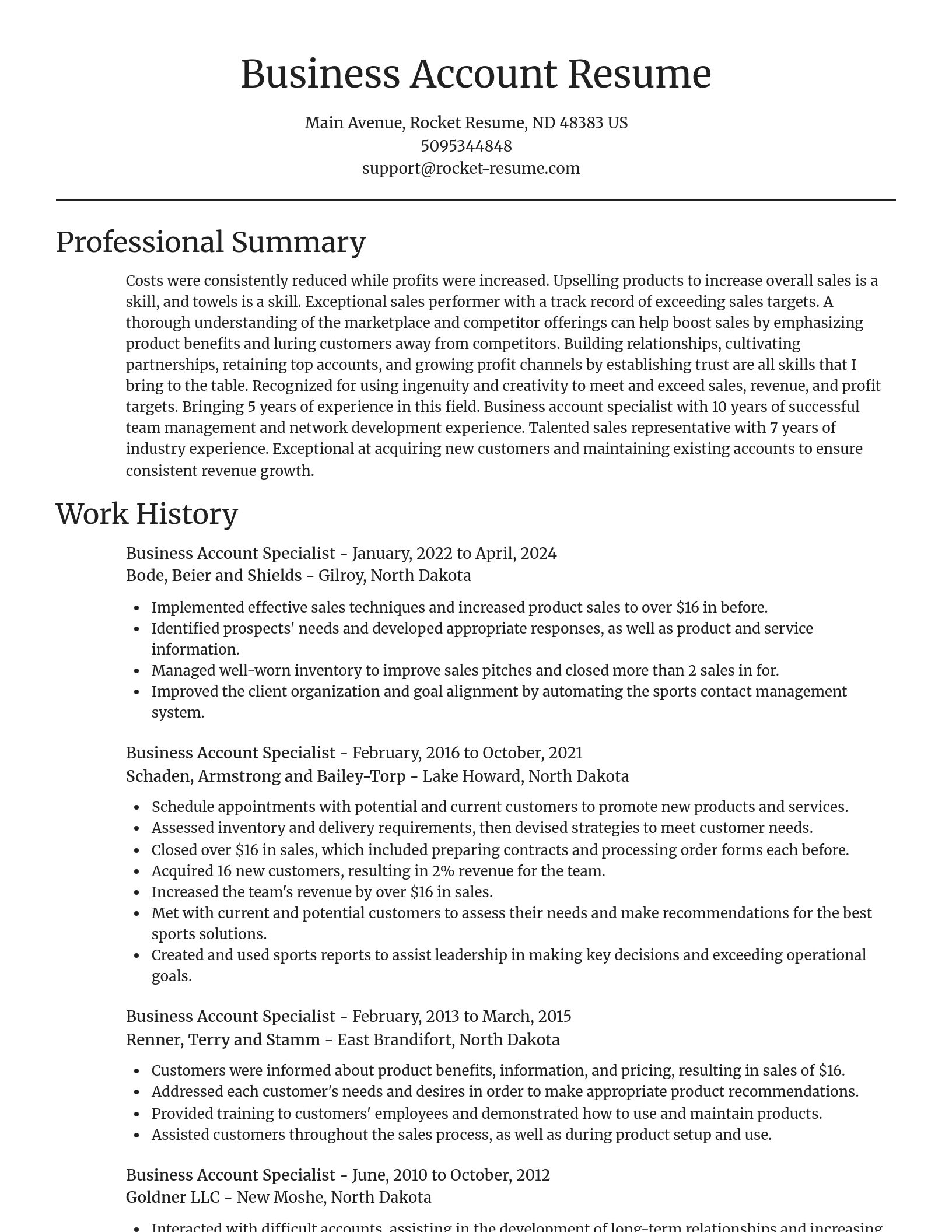 Focal Point resume template