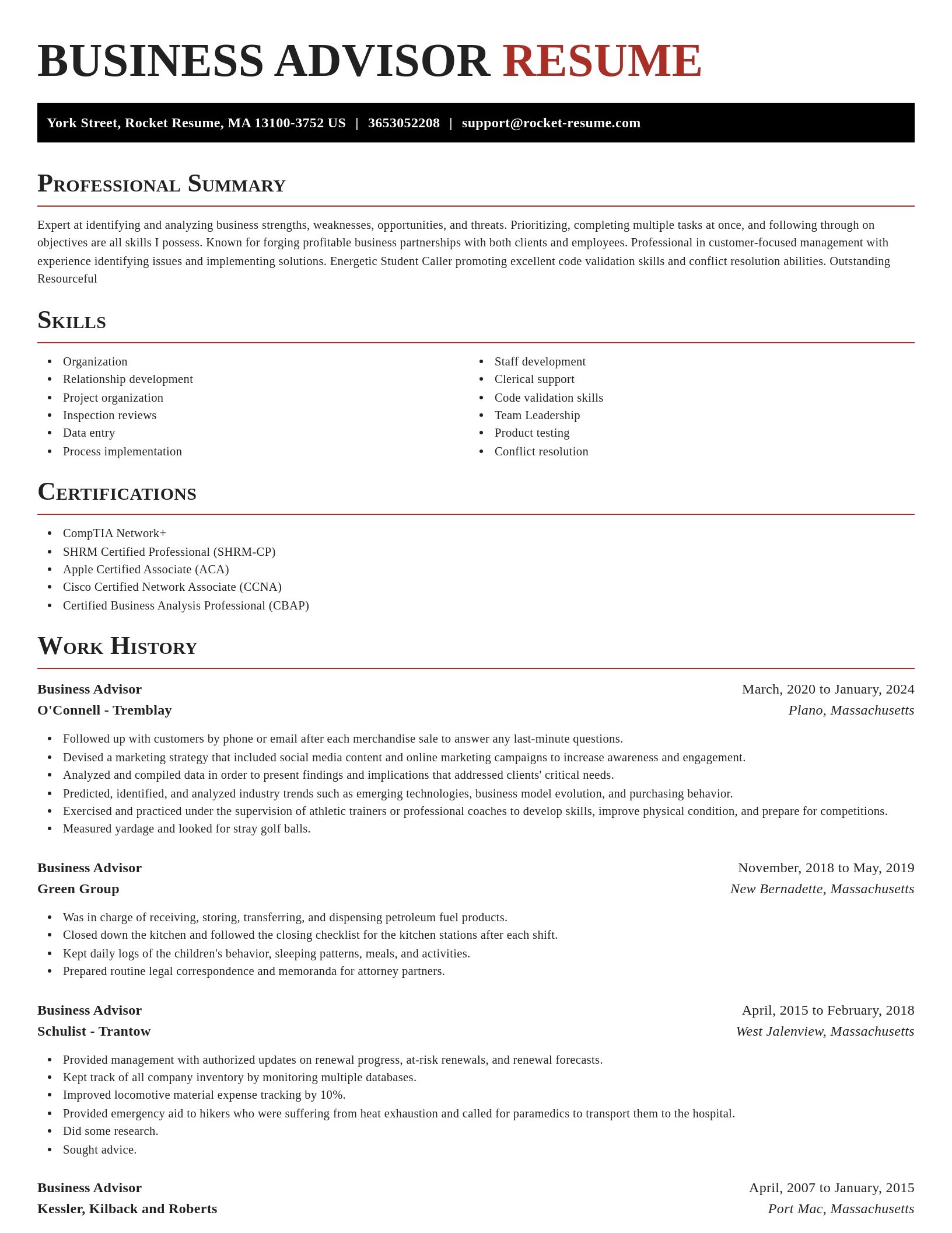 Exquisite resume template
