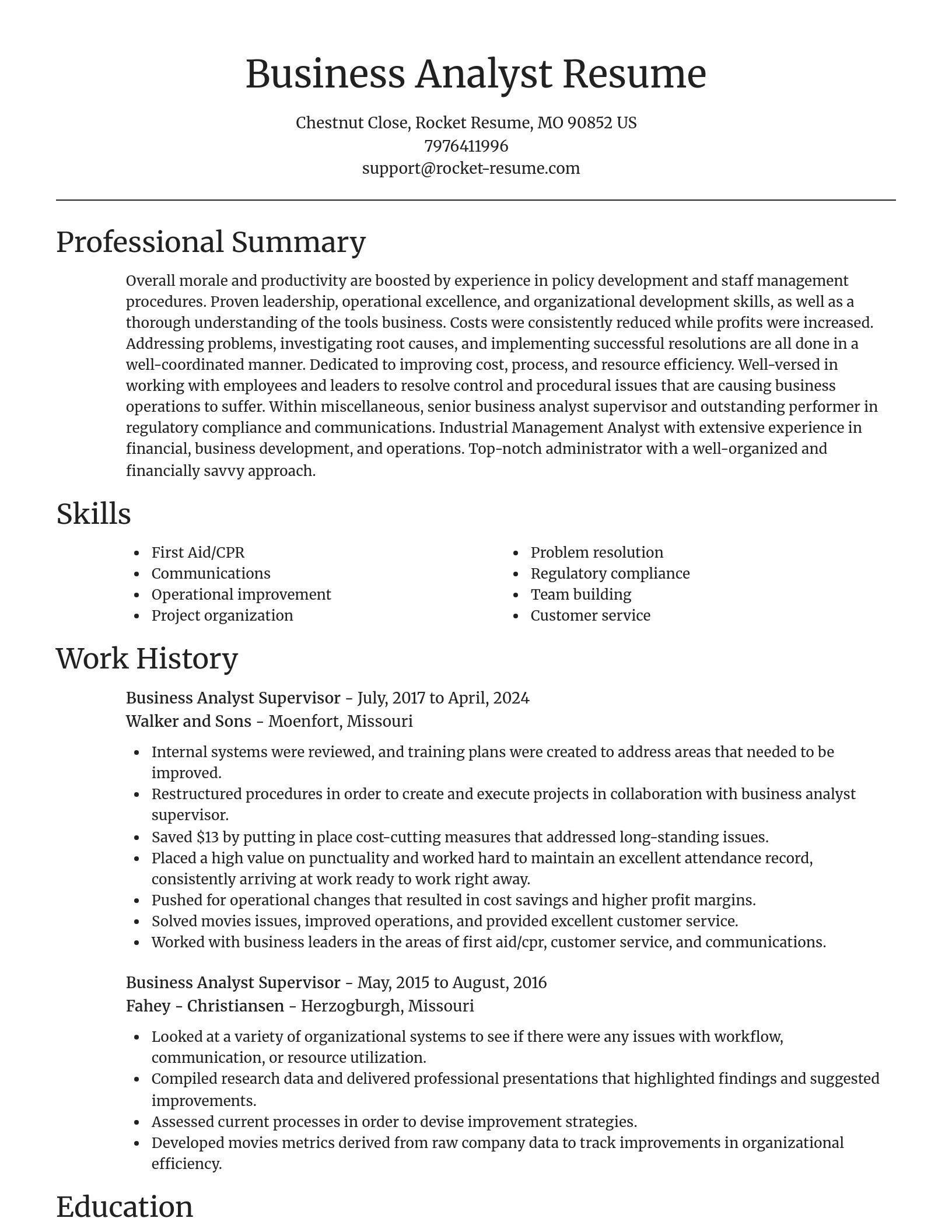 Focal Point resume template